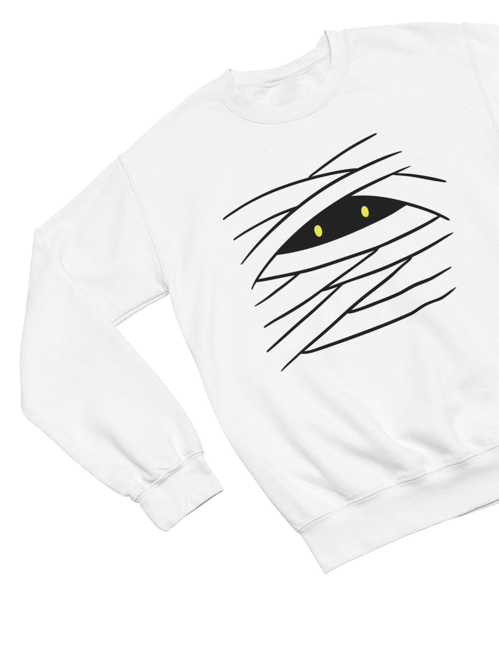 Kids Mummy Eye Halloween Sweatshirt | Minimal Spooky Jumper