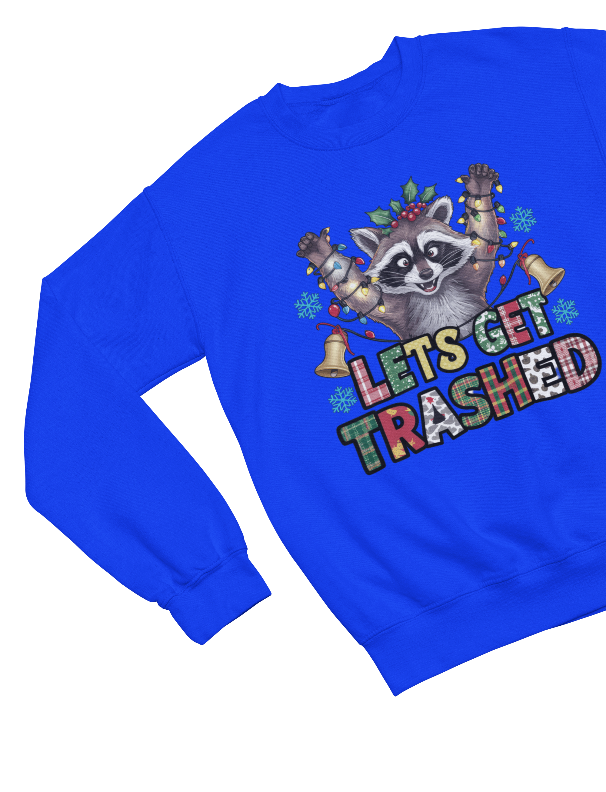 Let’s Get Trashed Raccoon Christmas Sweatshirt – Funny Xmas Jumper