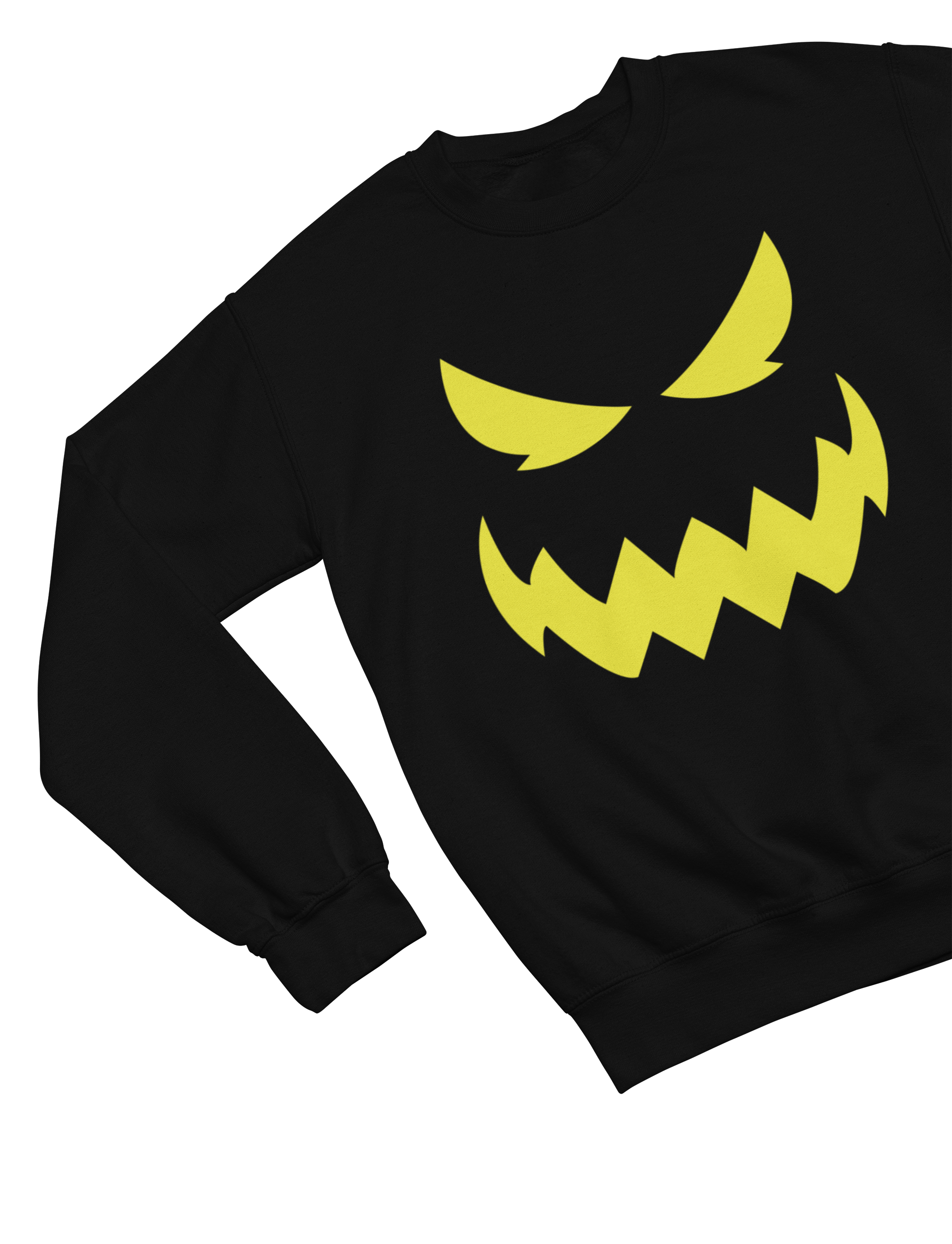 Kids Jack-O’-Lantern Face Halloween Sweatshirt | Pumpkin Jumper