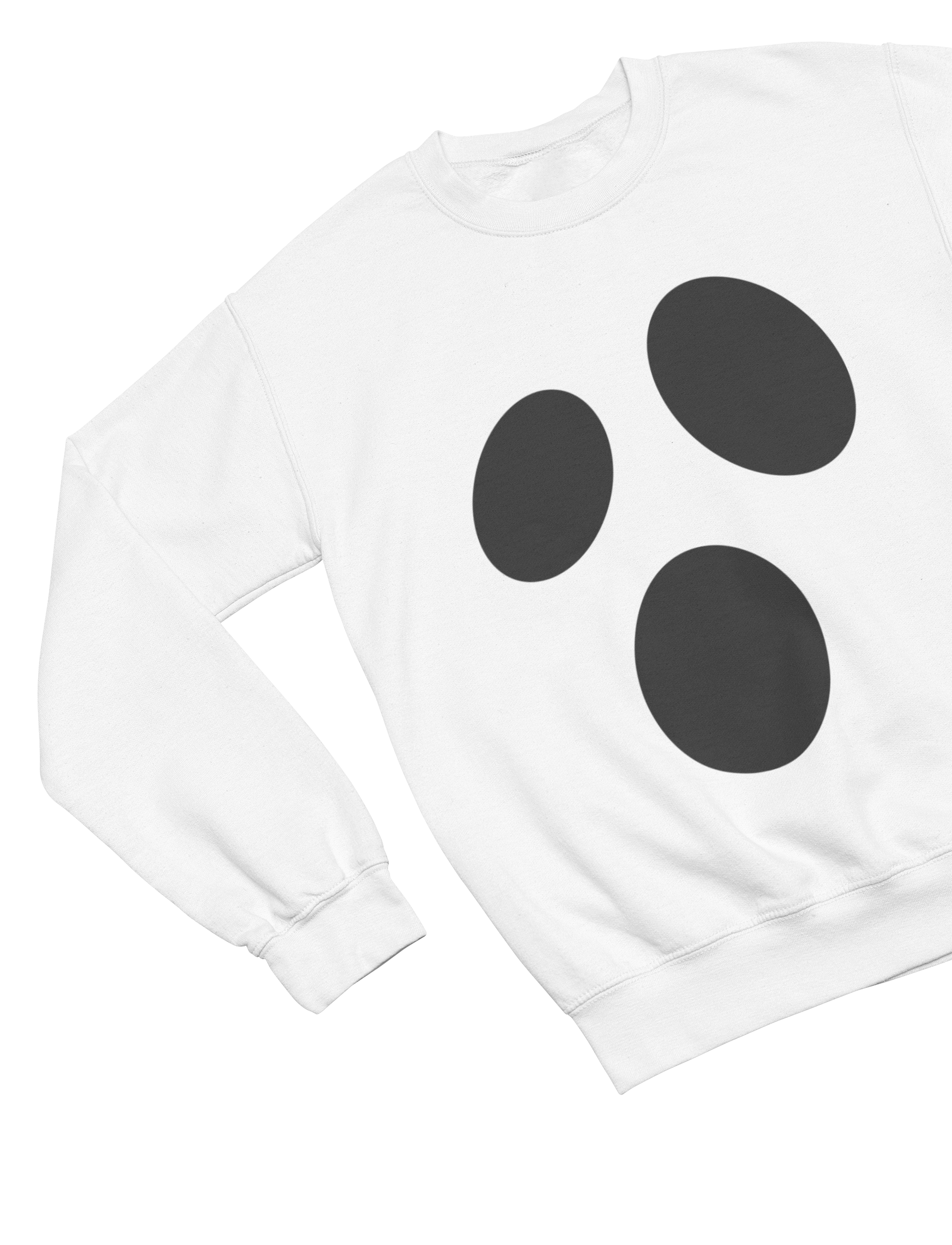 Kids Ghost Face Halloween Sweatshirt | Cute Spooky Jumper