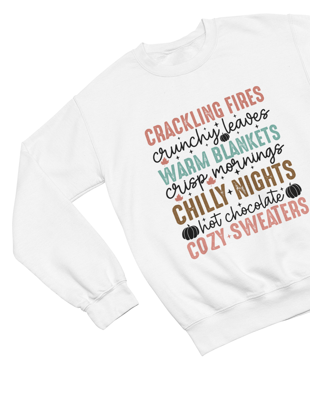 Cozy Season Autumn Sweatshirt | Retro Fall Flowers Jumper