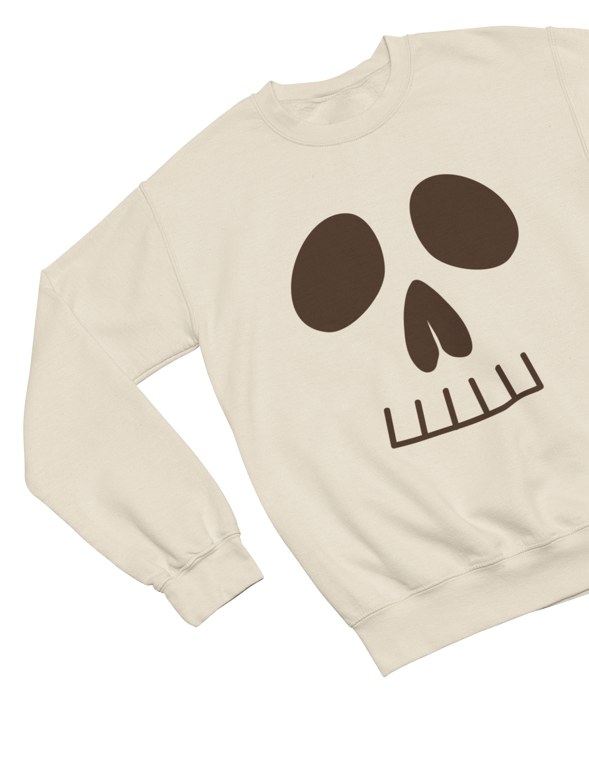 Kids Skull Face Halloween Sweatshirt | Spooky Bones Jumper