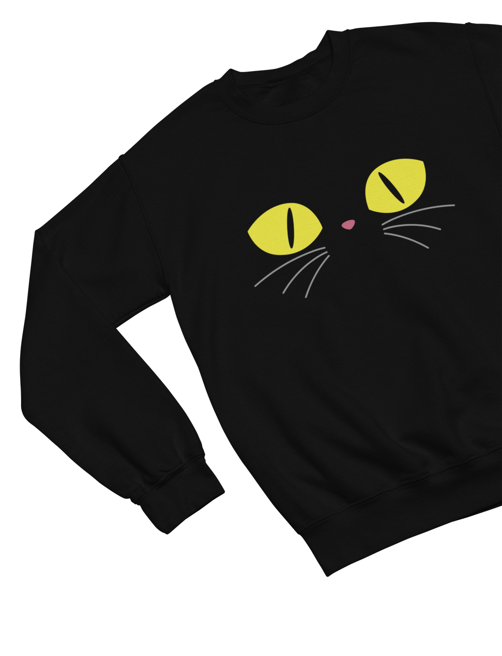 Kids Black Cat Halloween Sweatshirt | Spooky Cute Jumper