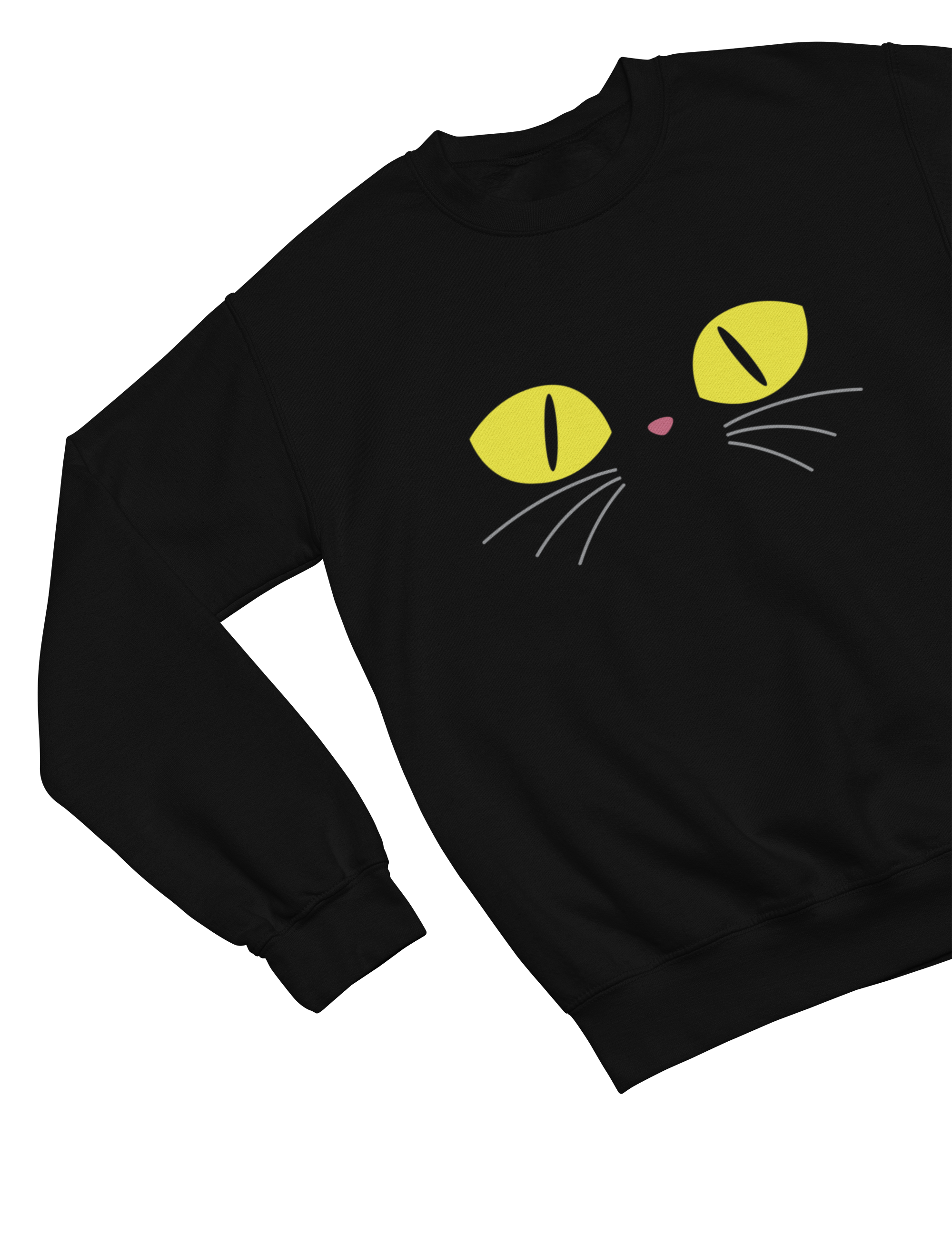 Kids Black Cat Halloween Sweatshirt | Spooky Cute Jumper
