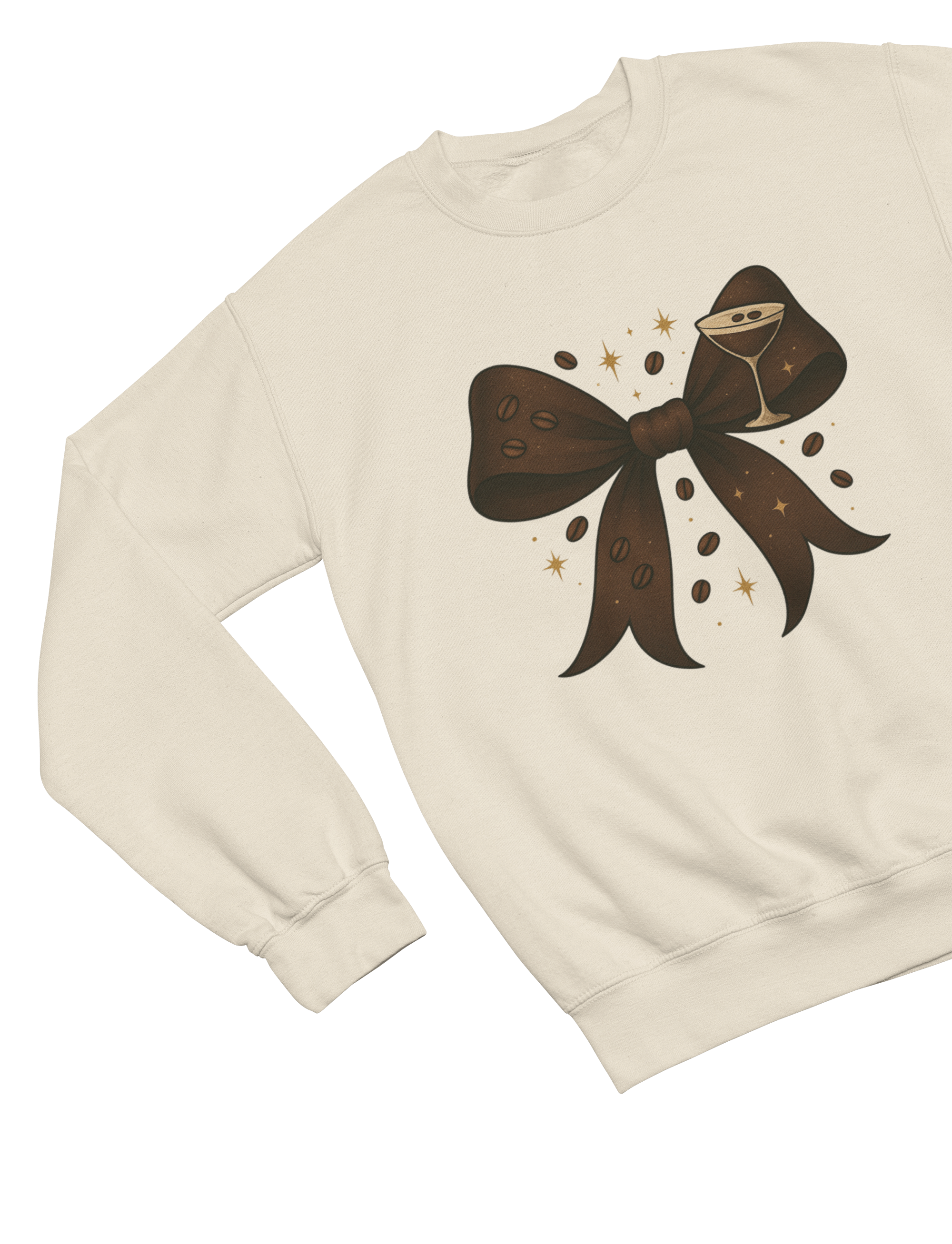 Espresso Martini Coquette Bow Sweatshirt – Coffee Lover Gift Jumper UK