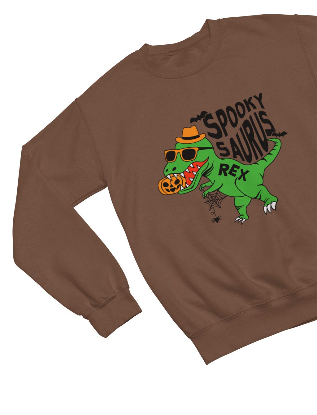 Kids Spookysaurus Rex Halloween Sweatshirt | Dinosaur Jumper