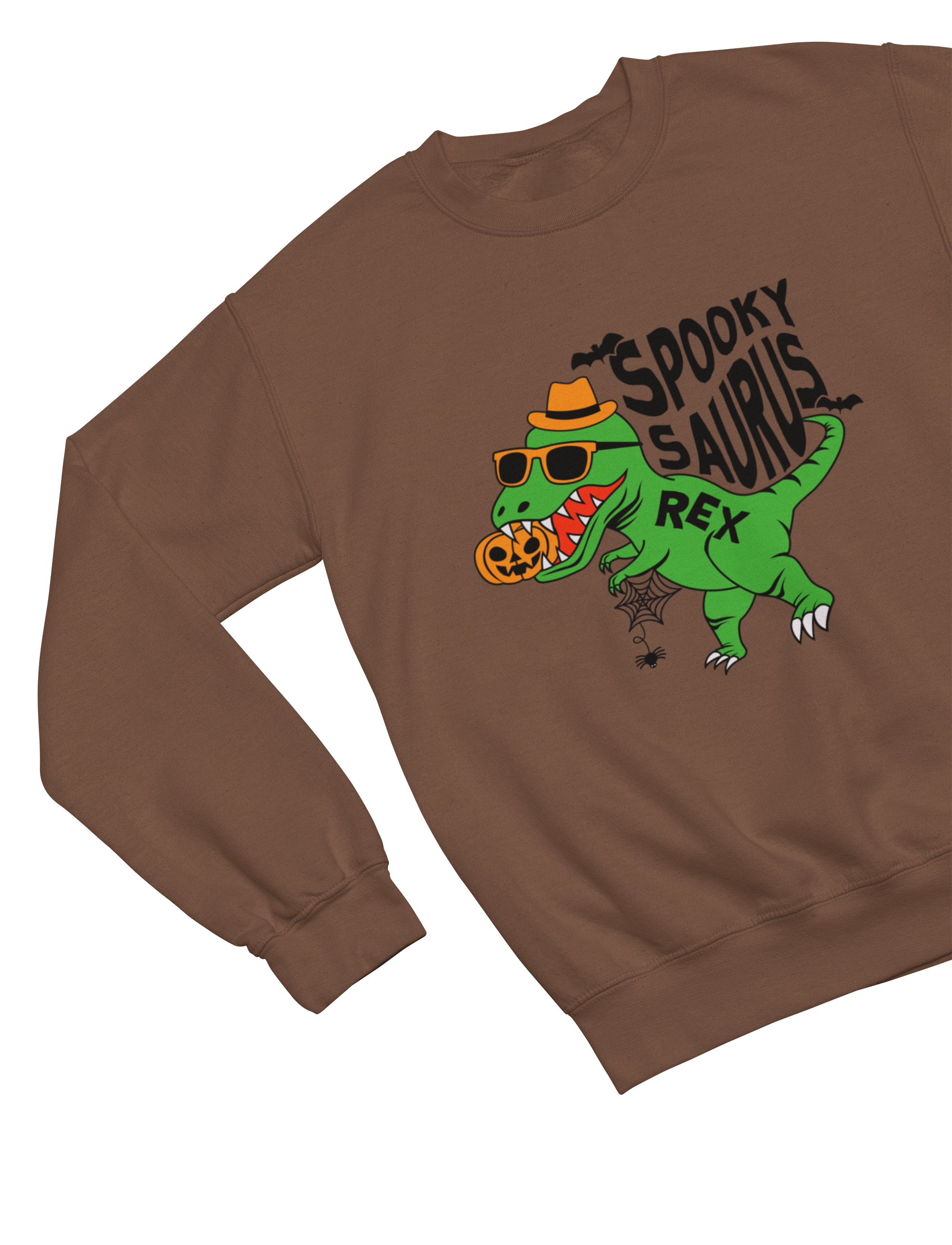 Kids Spookysaurus Rex Halloween Sweatshirt | Dinosaur Jumper