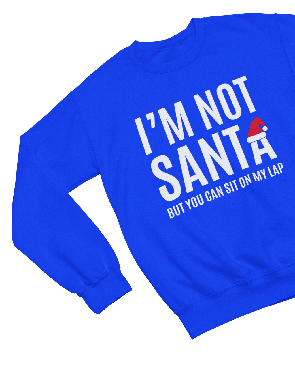 Funny Santa Lap Christmas Jumper – Cheeky Adult Xmas Sweatshirt