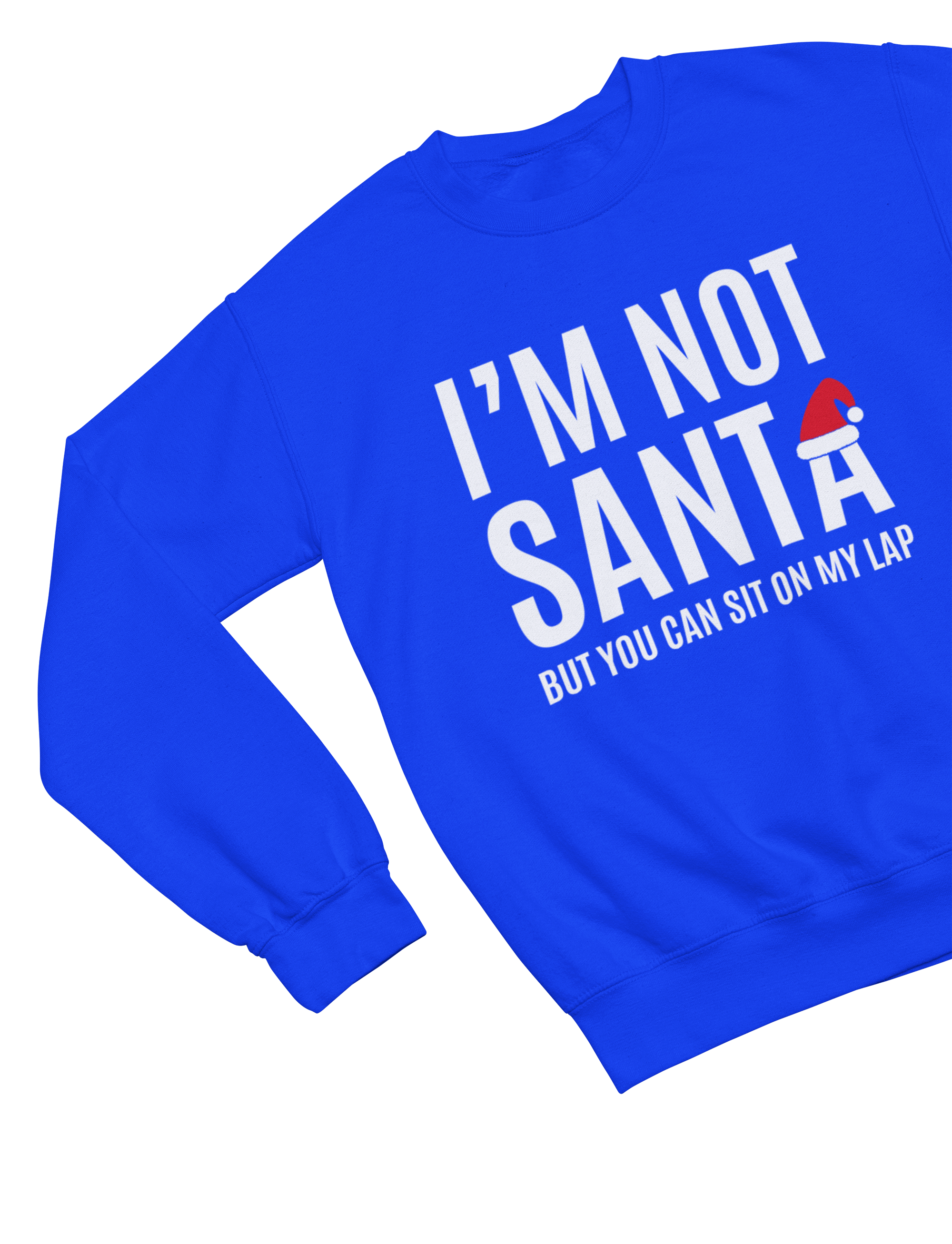 Funny Santa Lap Christmas Jumper – Cheeky Adult Xmas Sweatshirt