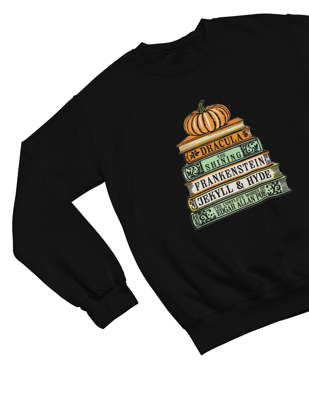 Classic Horror Books Sweatshirt & T-Shirt – Halloween Literature Top