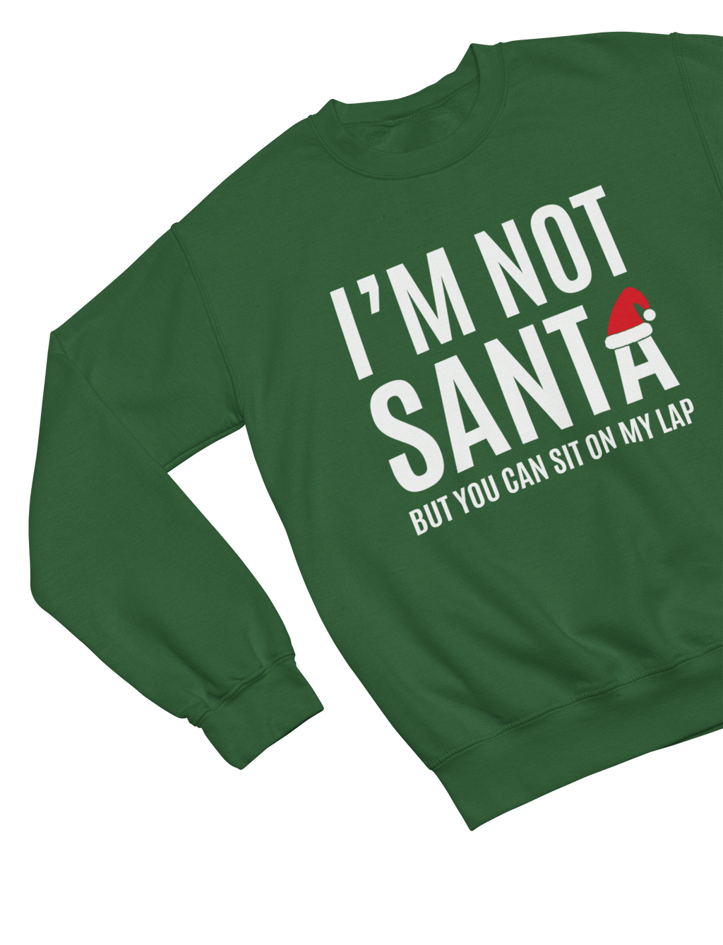 Funny Santa Lap Christmas Jumper – Cheeky Adult Xmas Sweatshirt
