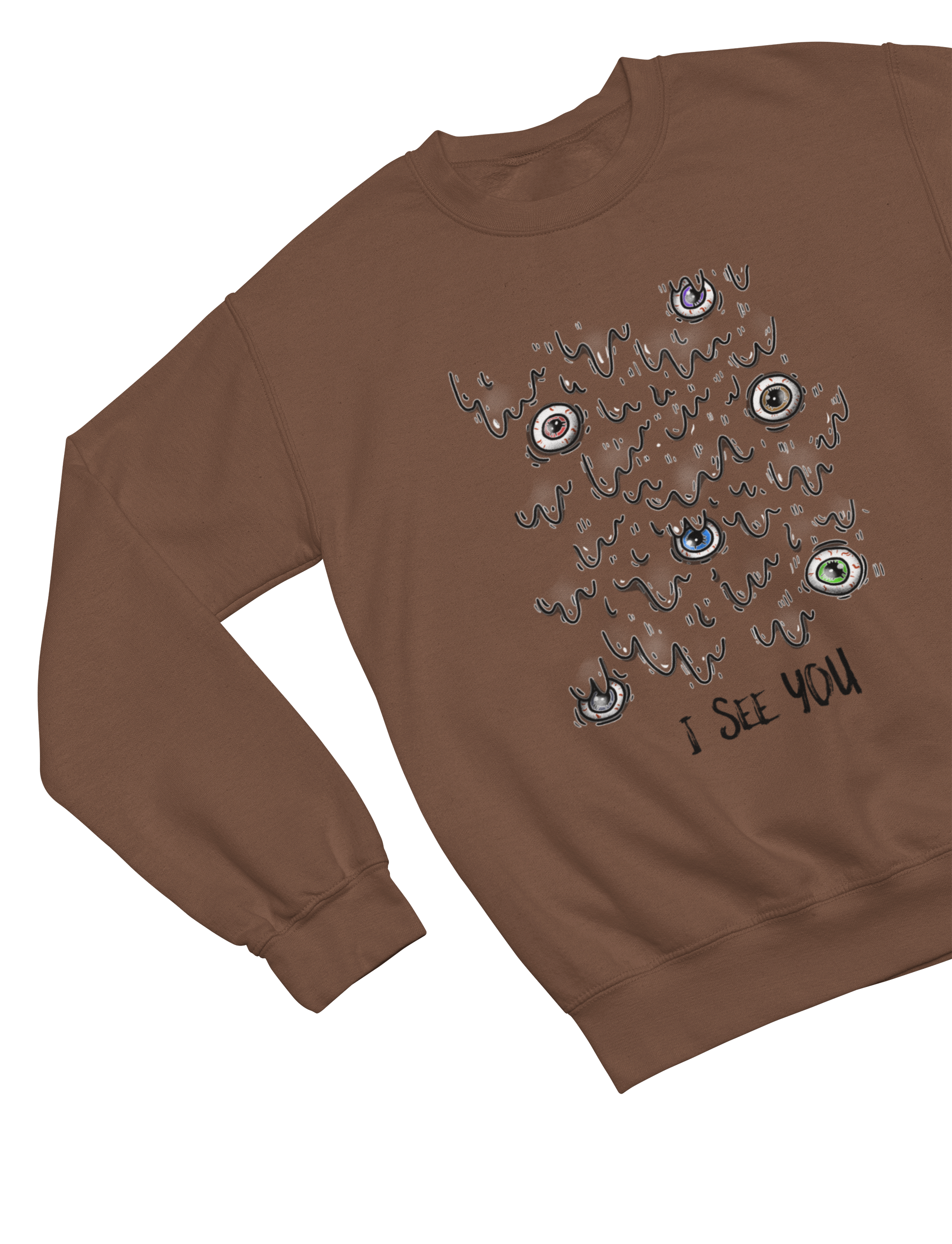 I See You Halloween Sweatshirt & T-Shirt | Creepy Eyeball Jumper