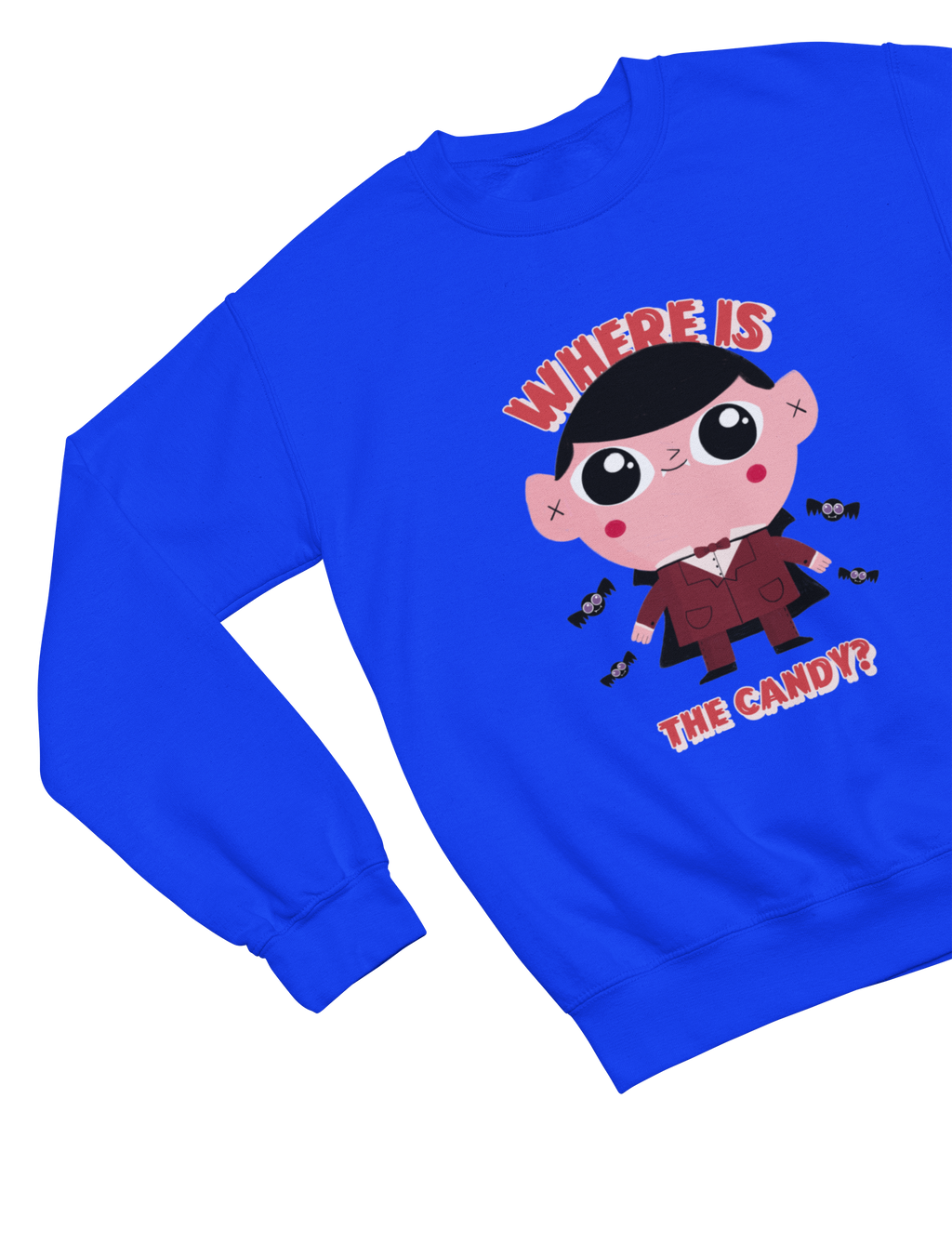 Kids Where Is the Candy? Halloween Sweatshirt | Funny Trick-or-Treat Jumper