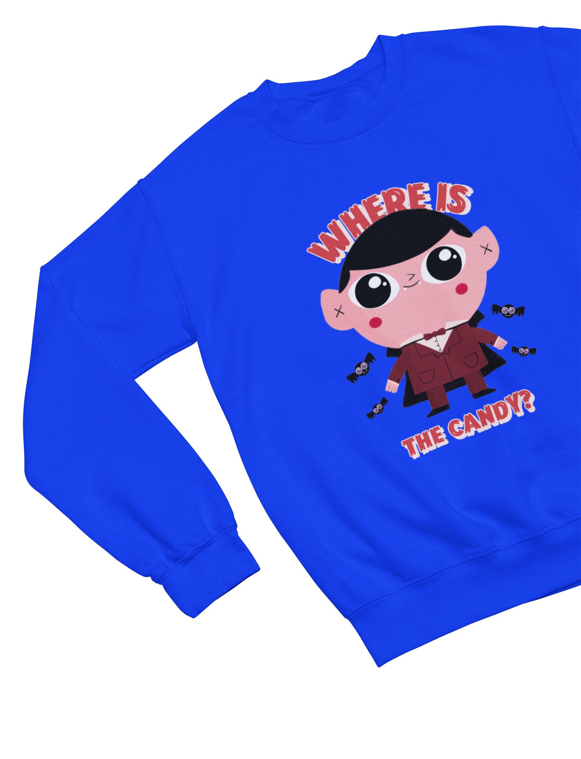 Kids Where Is the Candy? Halloween Sweatshirt | Funny Trick-or-Treat Jumper