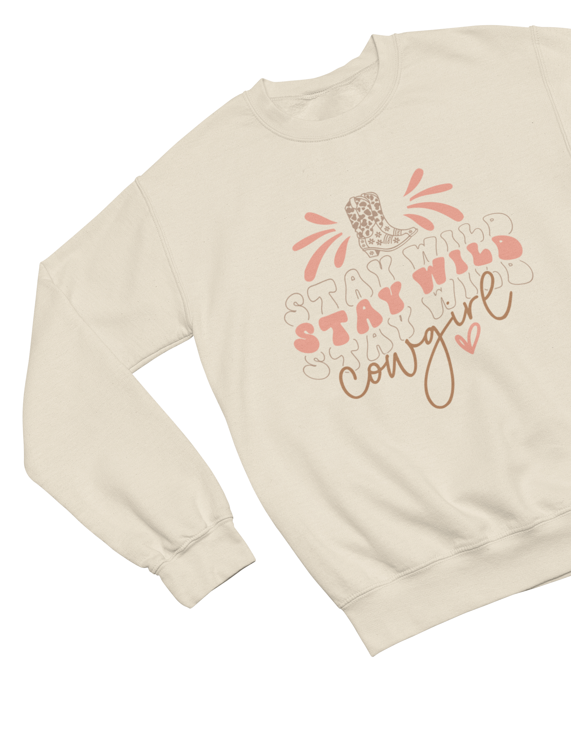 Stay Wild Cowgirl Sweatshirt – Western Country Graphic Jumper