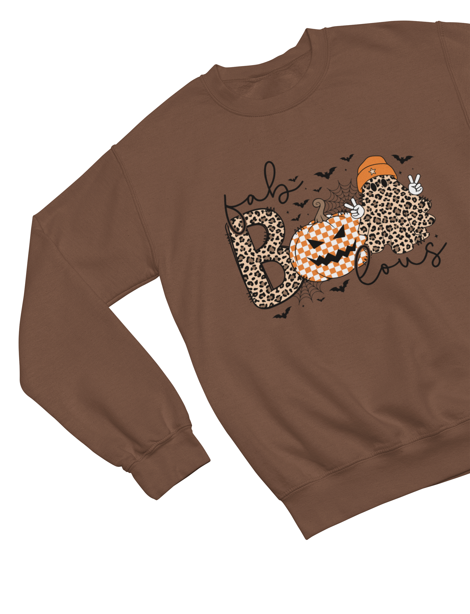 Boojee Ghost Retro Fab-BOO-lous Halloween Sweatshirt & T-Shirt
