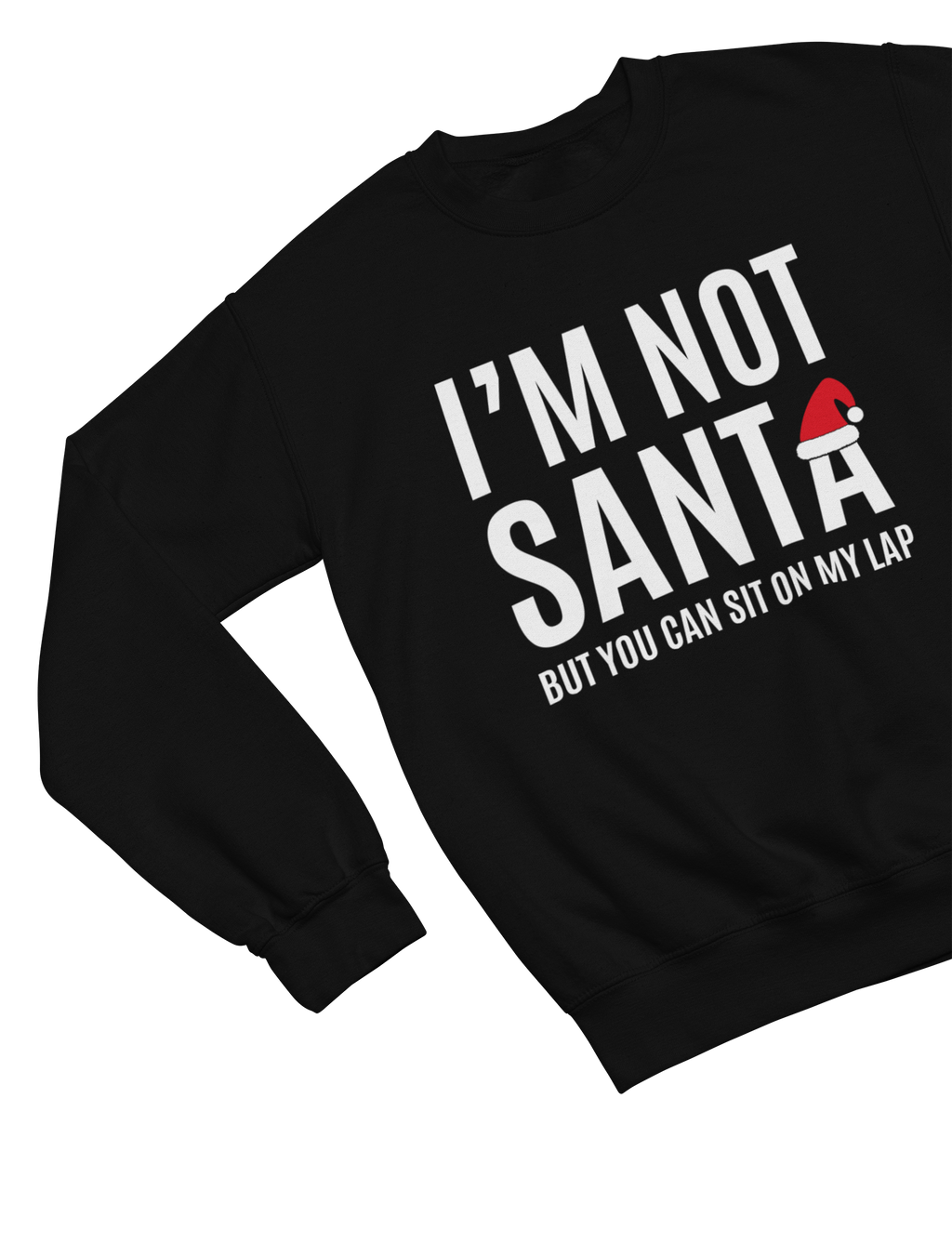 Funny Santa Lap Christmas Jumper – Cheeky Adult Xmas Sweatshirt