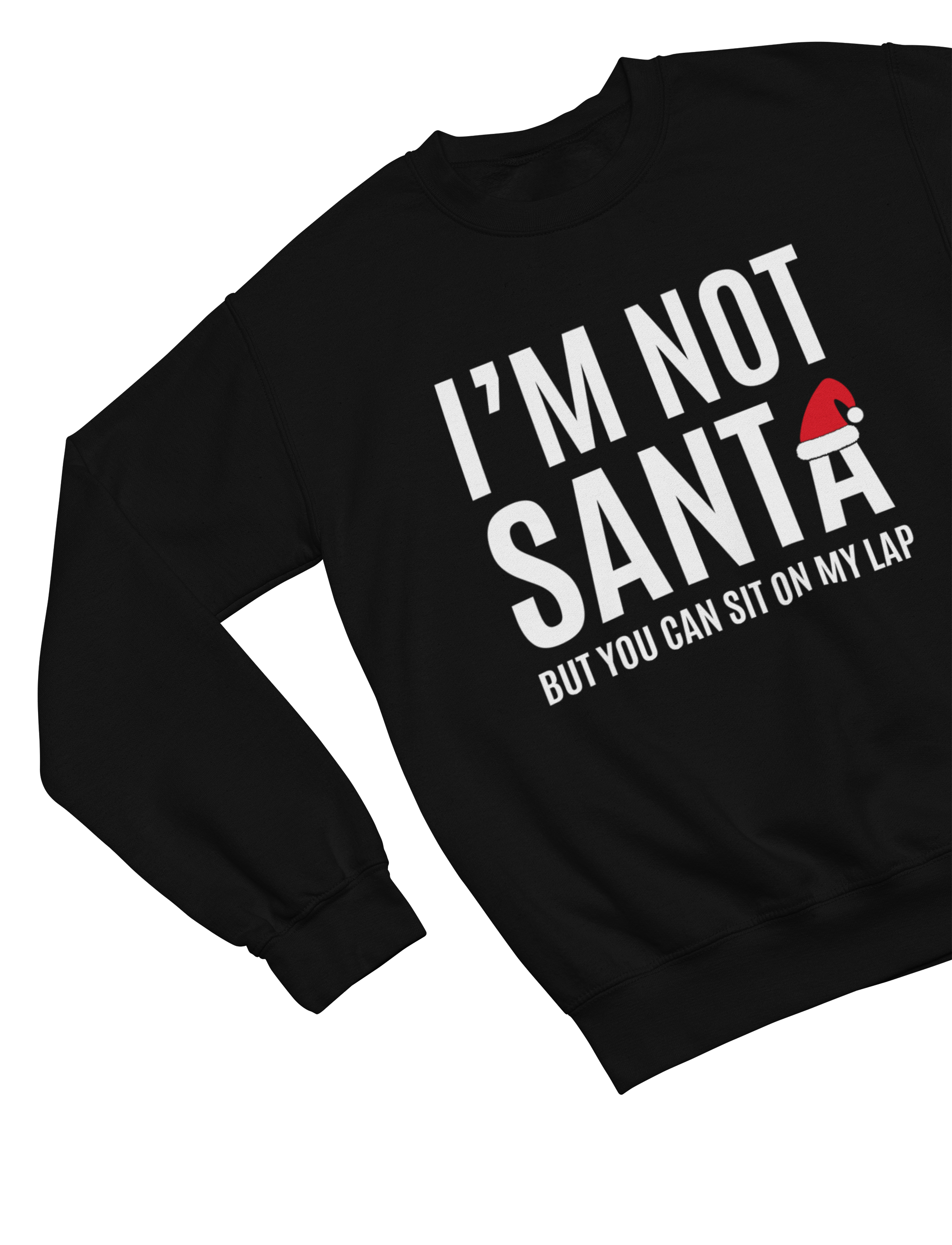 Funny Santa Lap Christmas Jumper – Cheeky Adult Xmas Sweatshirt