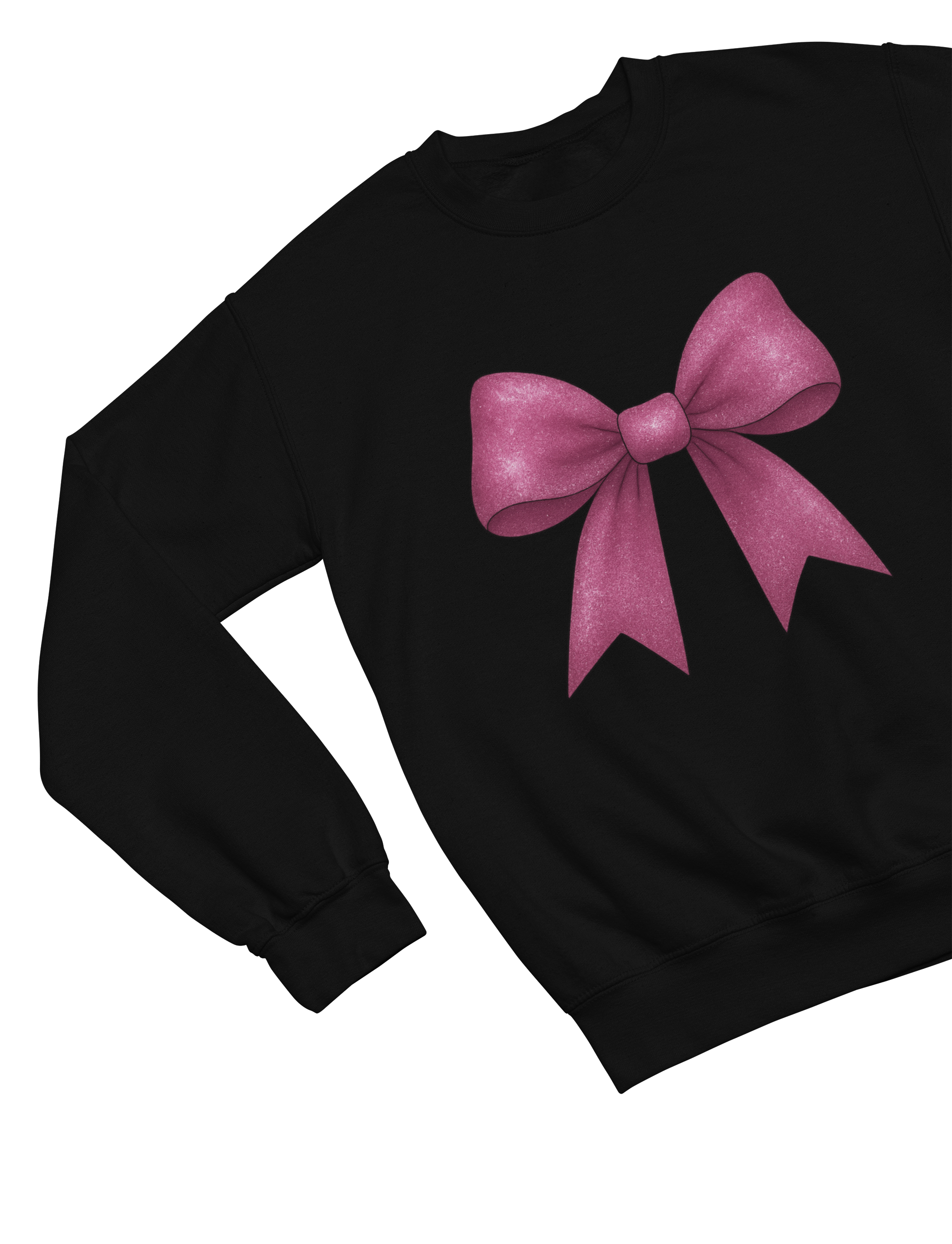 Pink Glitter Coquette Bow Sweatshirt & T-Shirt – Girly Coquette Aesthetic