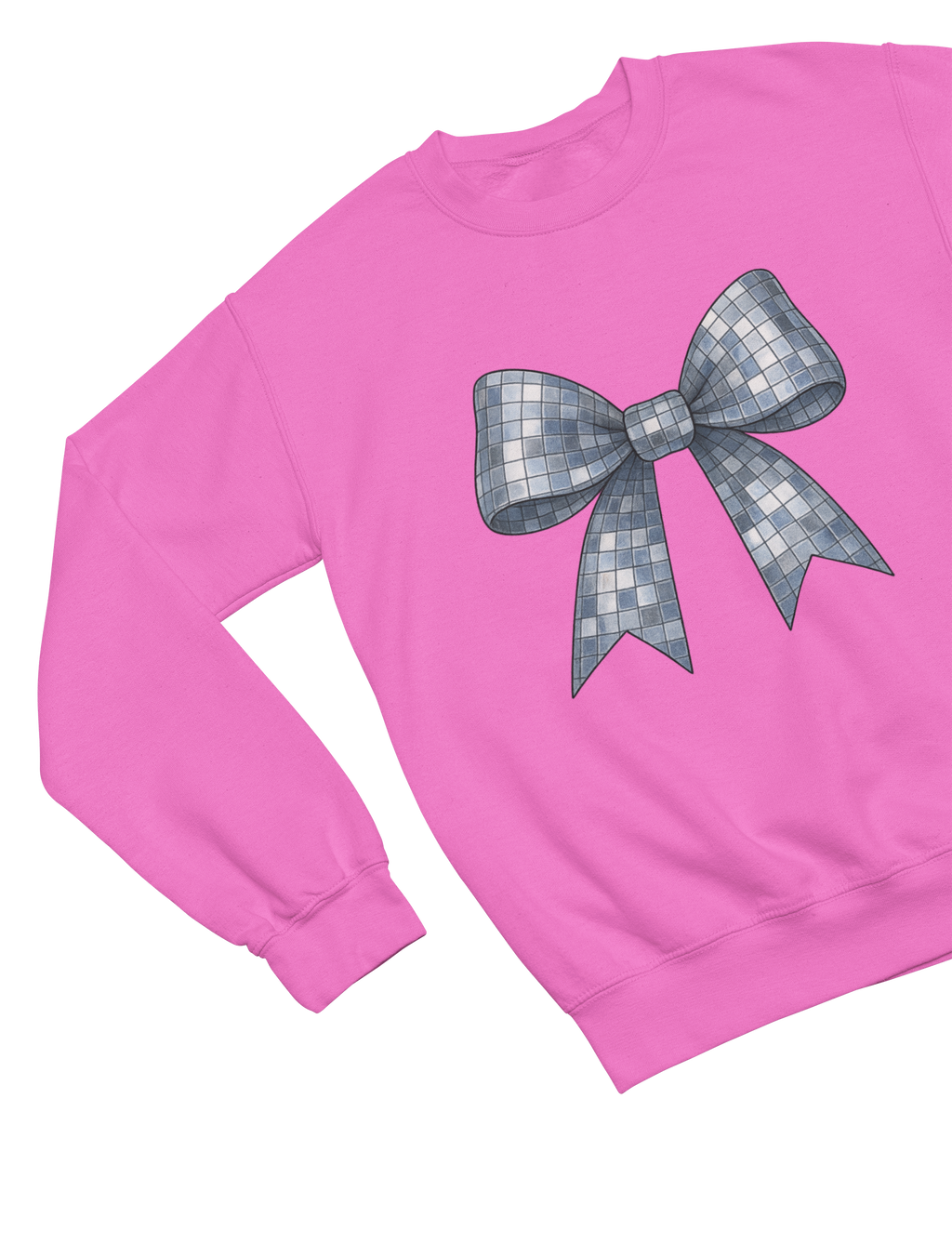 Disco Coquette Bow Sweatshirt & T-Shirt – Sparkle Statement UK Fit