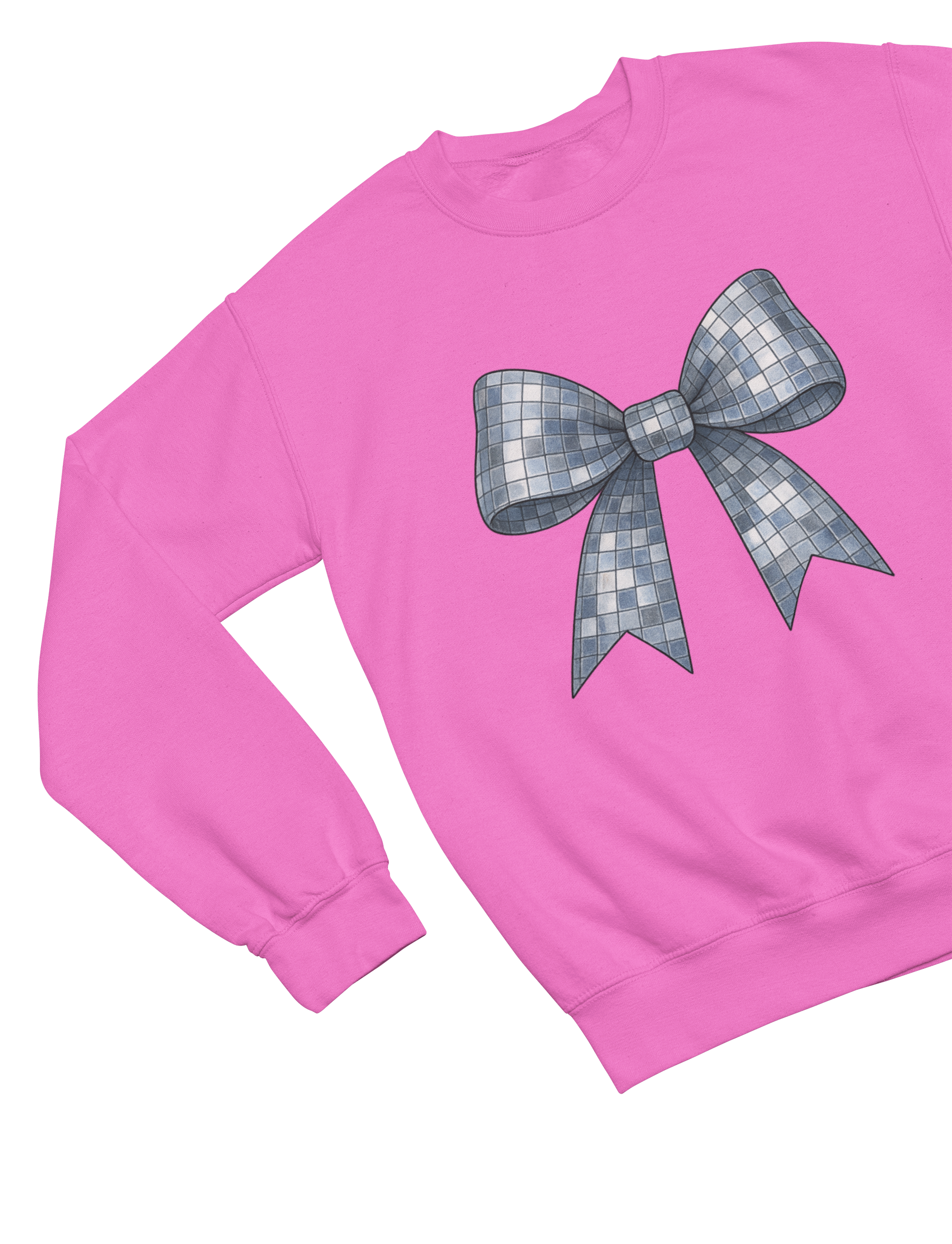 Disco Coquette Bow Sweatshirt & T-Shirt – Sparkle Statement UK Fit