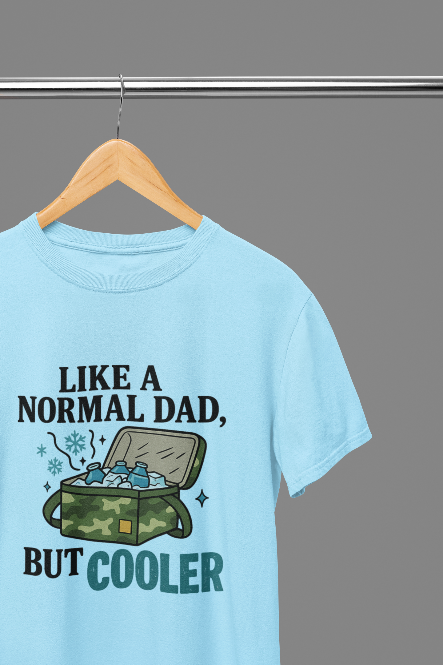 Cooler Dad T-Shirt / Sweatshirt – Funny Camo Ice Chest Graphic for Father’s Day