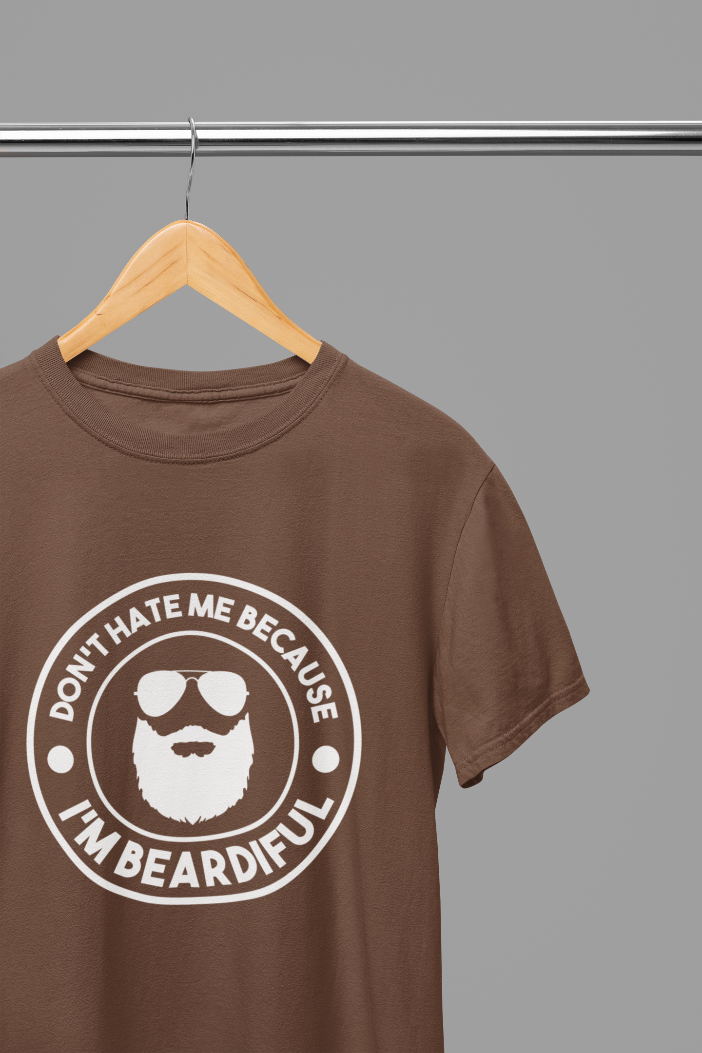 Don't Hate Me Because I'm Beardiful White Father's Day T-Shirt/Sweatshirt