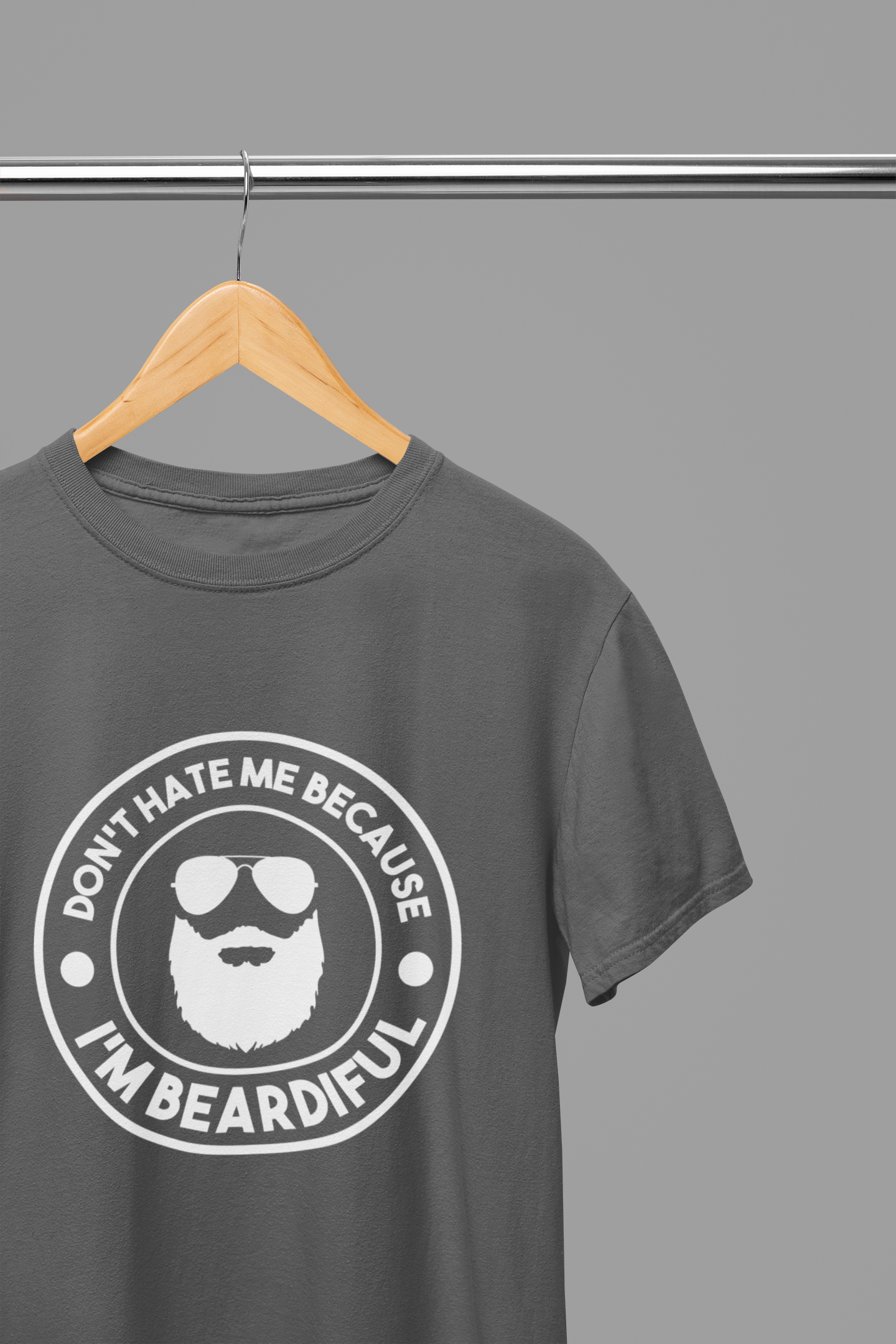 Don't Hate Me Because I'm Beardiful White Father's Day T-Shirt/Sweatshirt