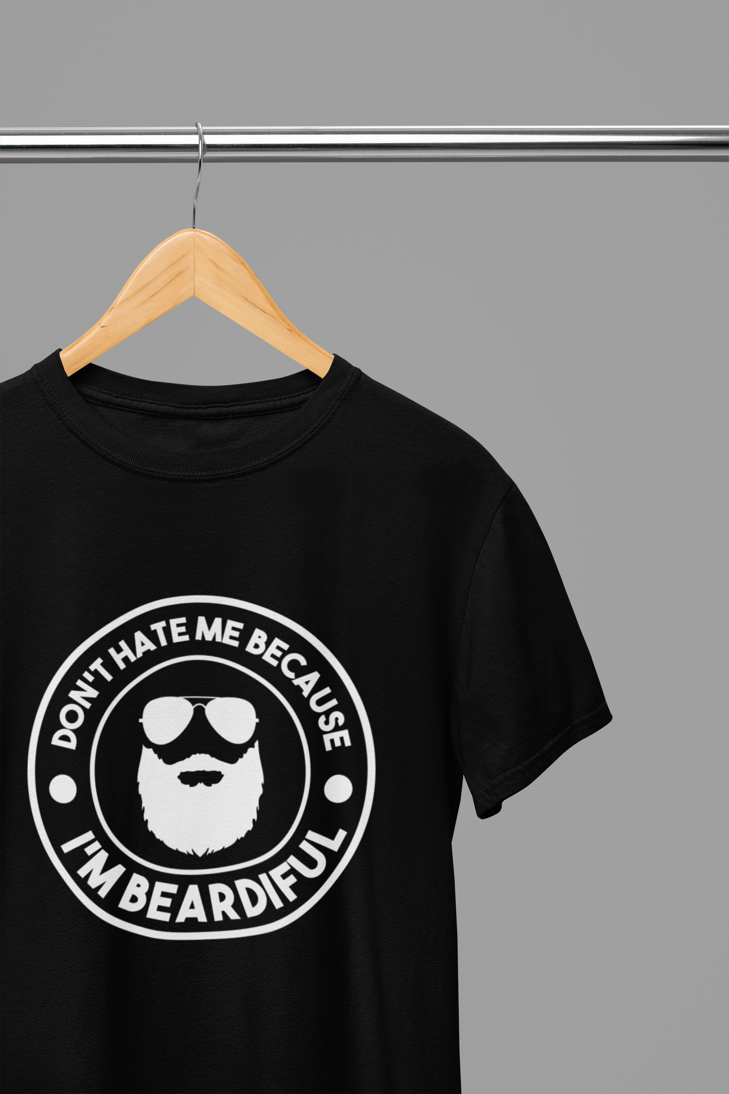 Don't Hate Me Because I'm Beardiful White Father's Day T-Shirt/Sweatshirt
