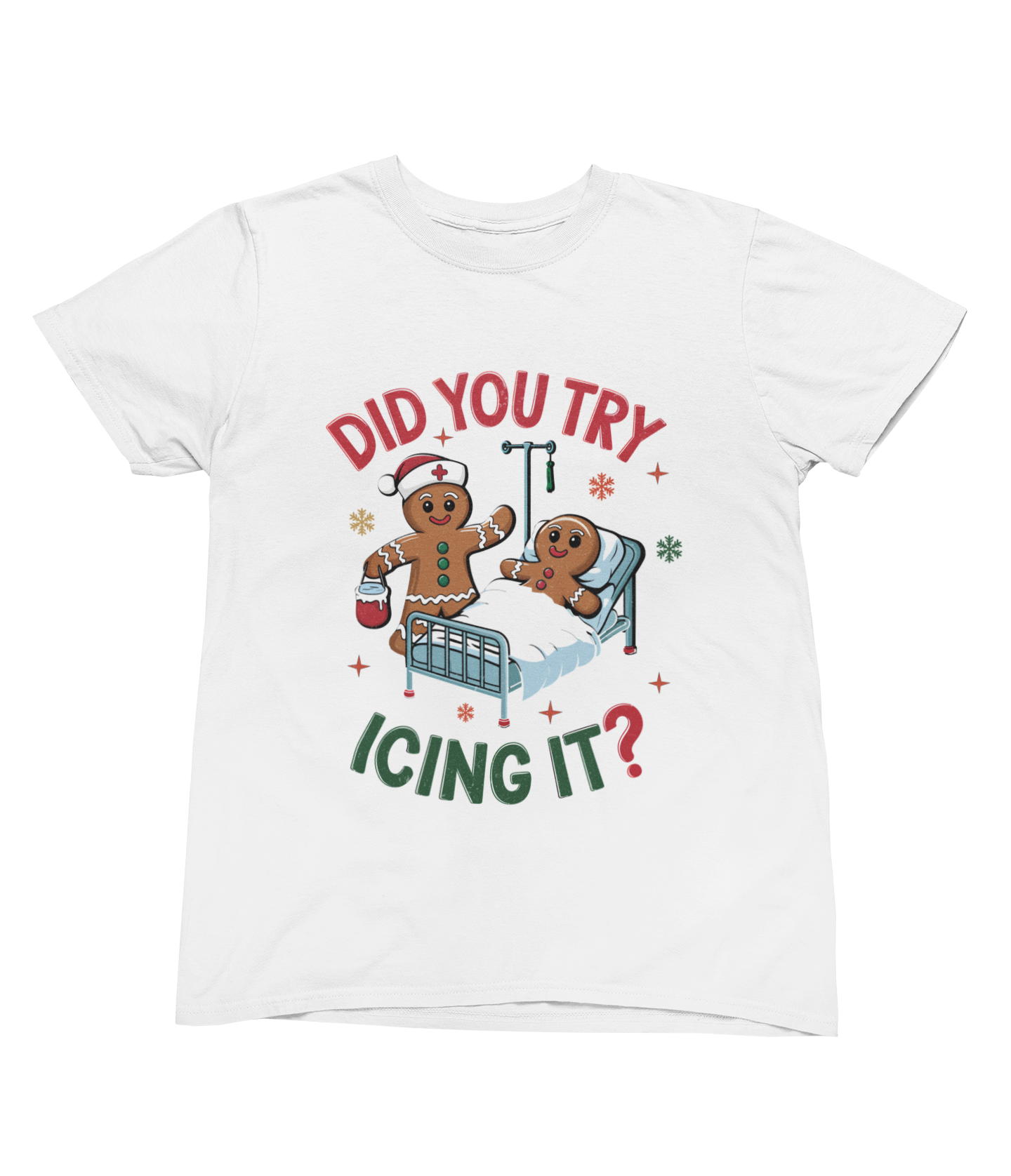 Did You Try Icing It? Funny Christmas Gingerbread Sweatshirt – Unisex Jumper
