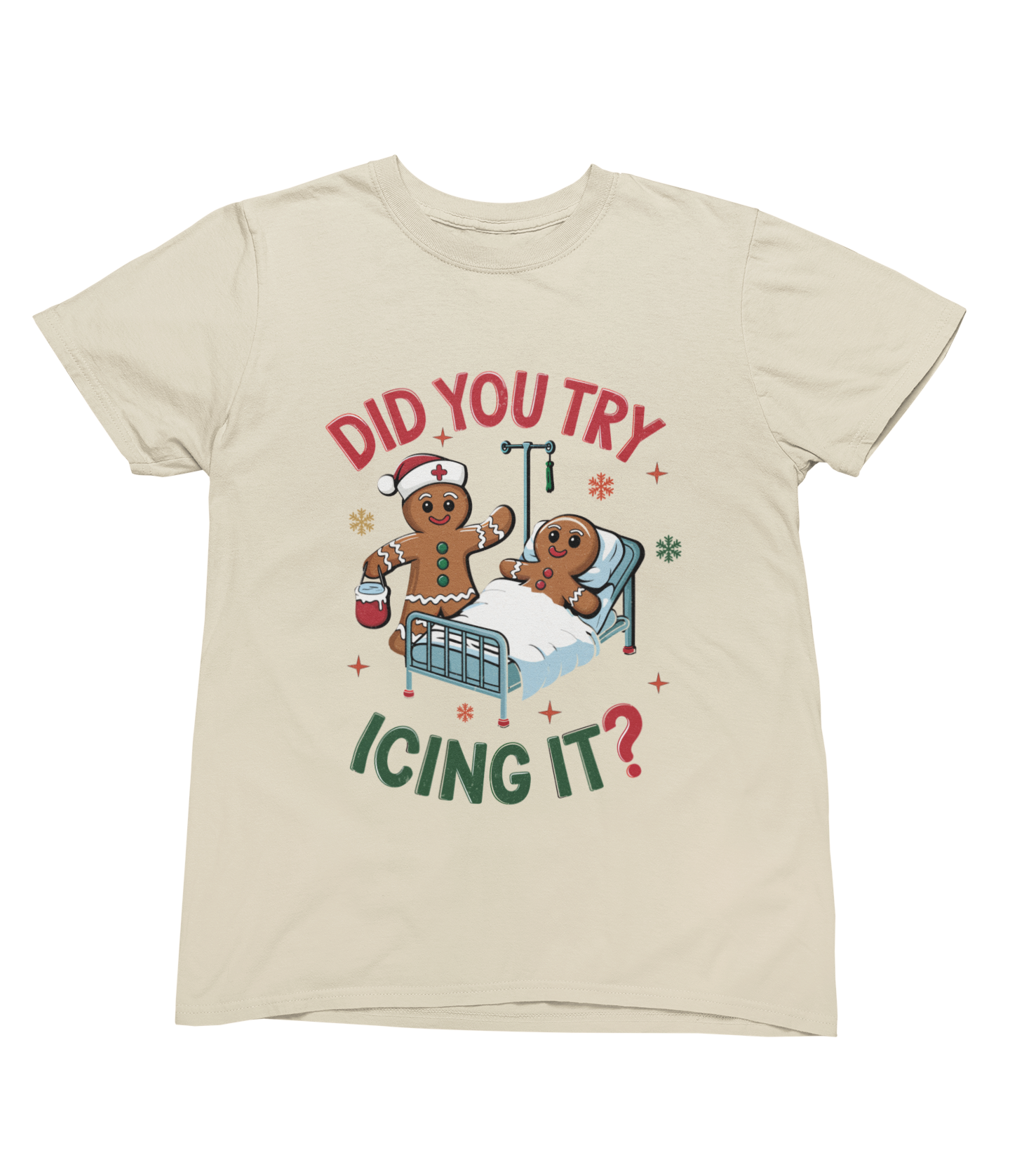 Did You Try Icing It? Funny Christmas Gingerbread Sweatshirt – Unisex Jumper