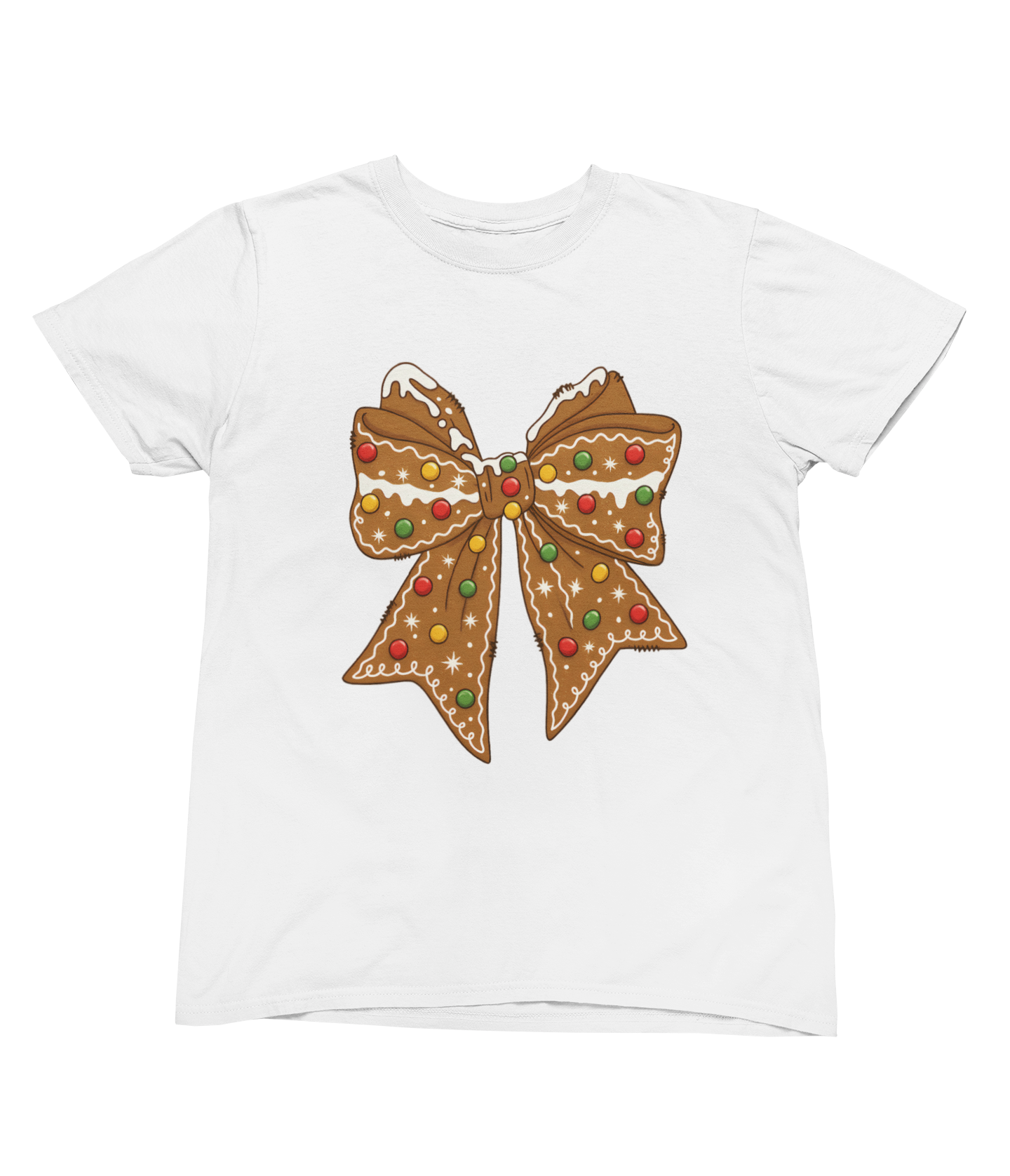 Gingerbread Bow Christmas Jumper – Coquette Style (Adults & Kids)