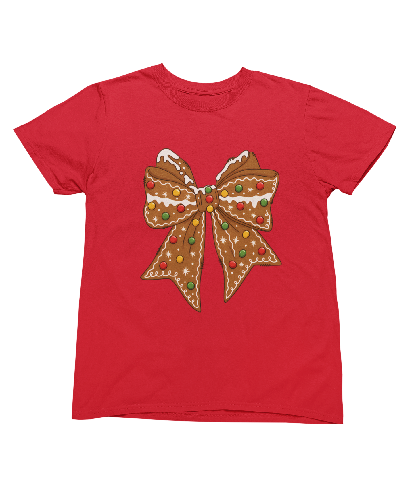 Gingerbread Bow Christmas Jumper – Coquette Style (Adults & Kids)