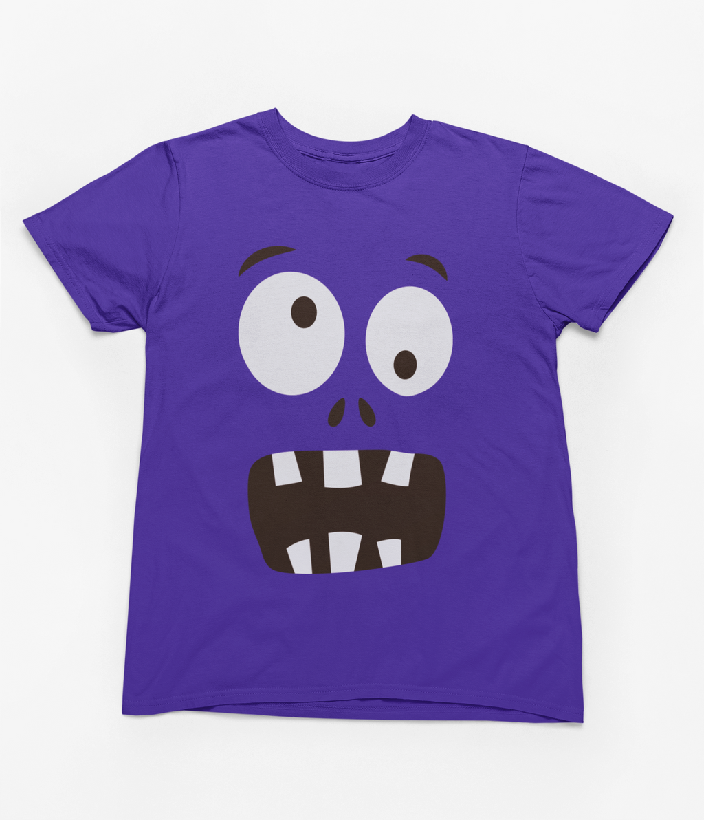 Kids Purple Monster Halloween Sweatshirt | Funny Spooky Jumper