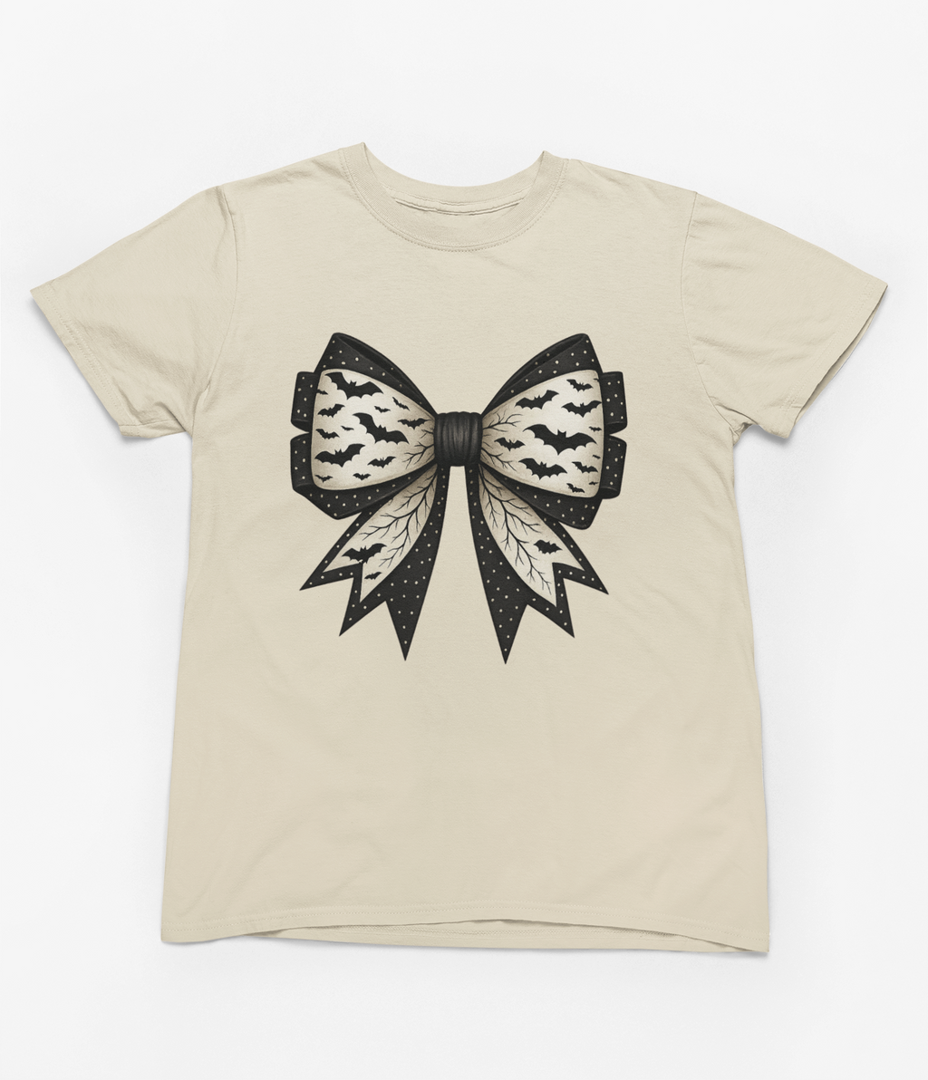 Spooky Bow Sweatshirt or T-Shirt – Gothic Halloween Gift UK