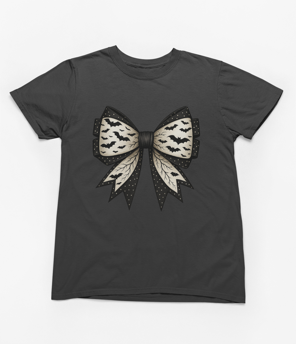 Spooky Bow Sweatshirt or T-Shirt – Gothic Halloween Gift UK