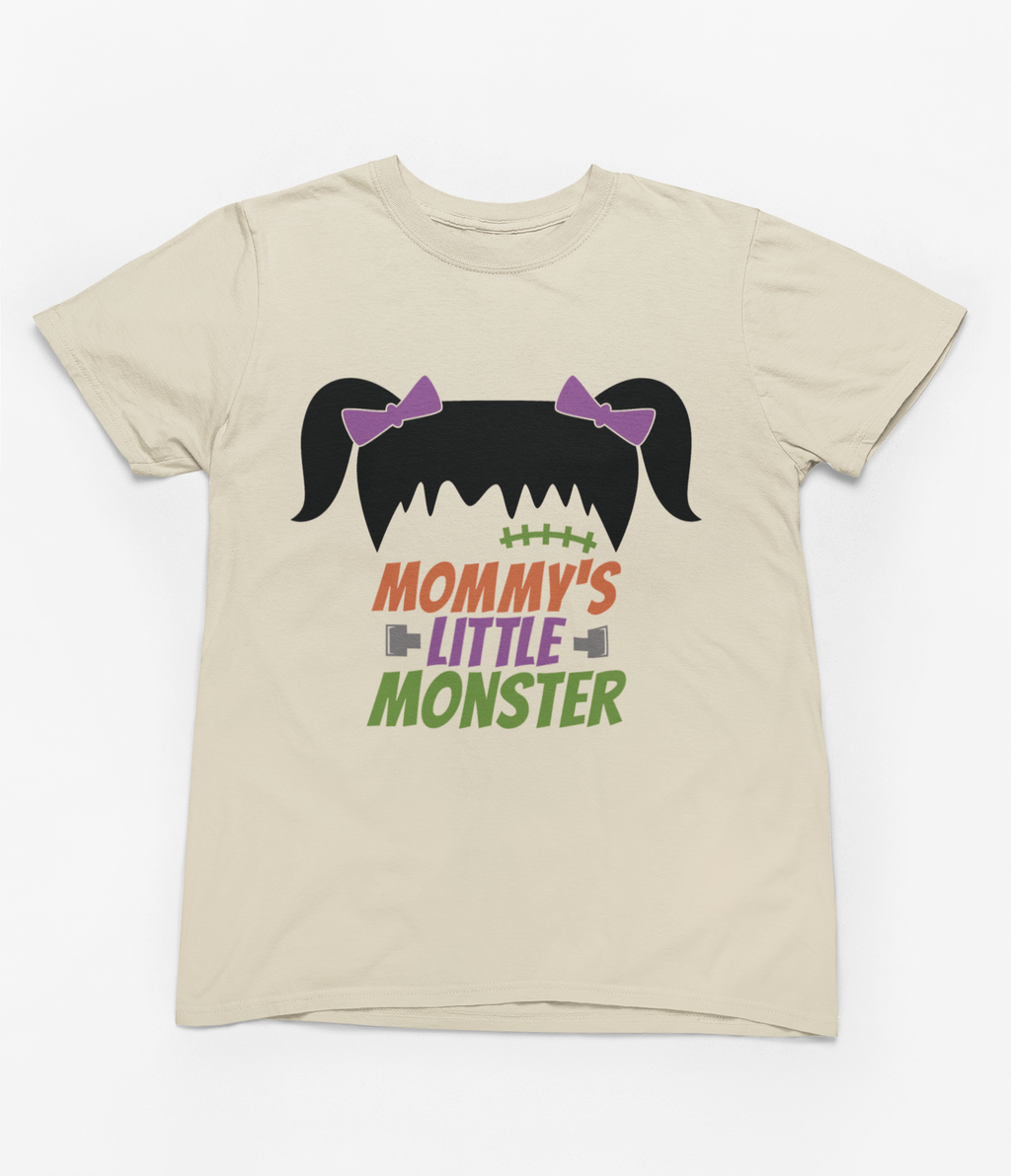Kids Mommy’s Little Monster Girl Halloween Sweatshirt | Cute Jumper