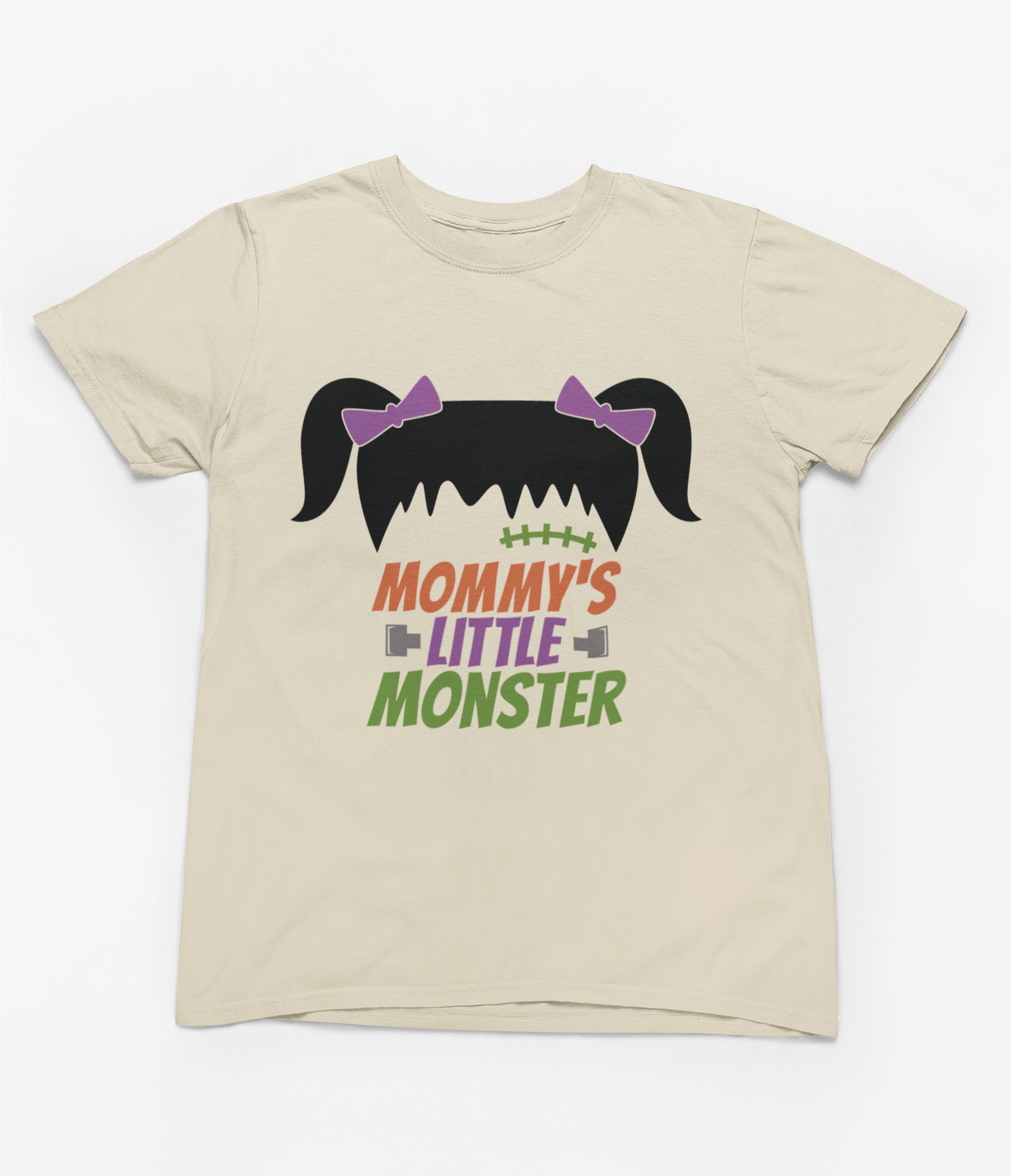 Kids Mommy’s Little Monster Girl Halloween Sweatshirt | Cute Jumper