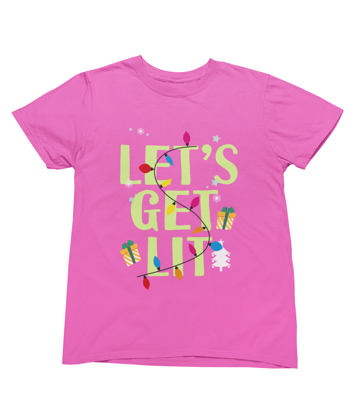 Let’s Get Lit Christmas Sweatshirt – Funny Holiday Lights Jumper