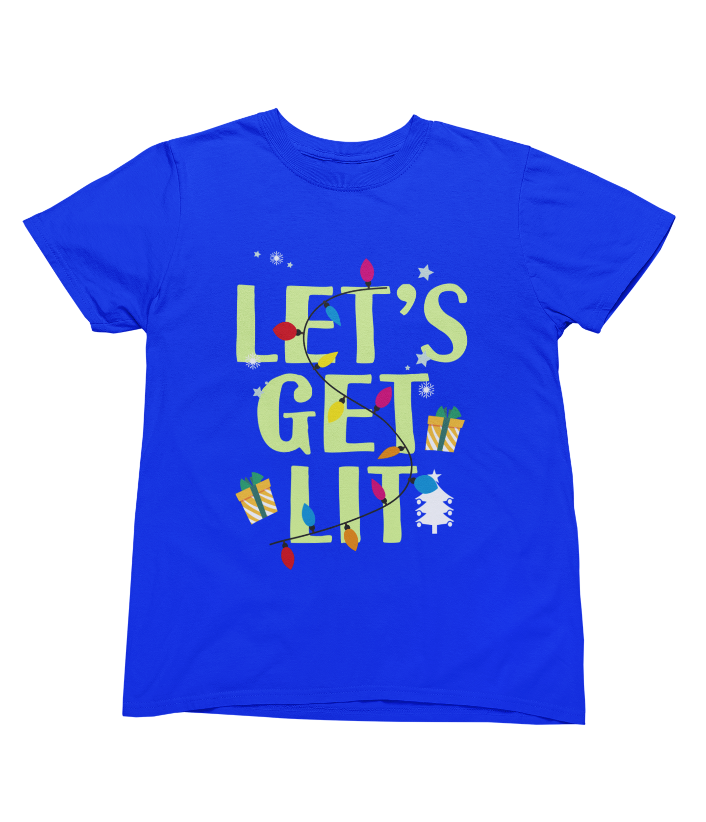 Let’s Get Lit Christmas Sweatshirt – Funny Holiday Lights Jumper