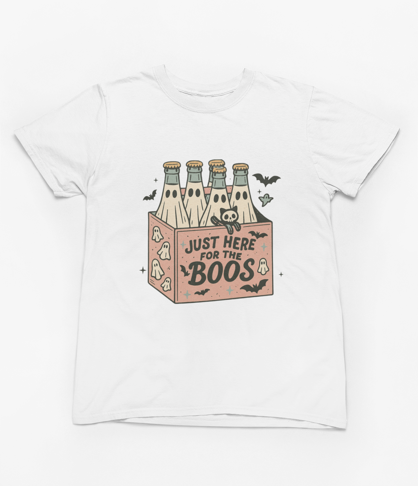 Just Here for the Boos Sweatshirt | Funny Halloween Drinking Jumper