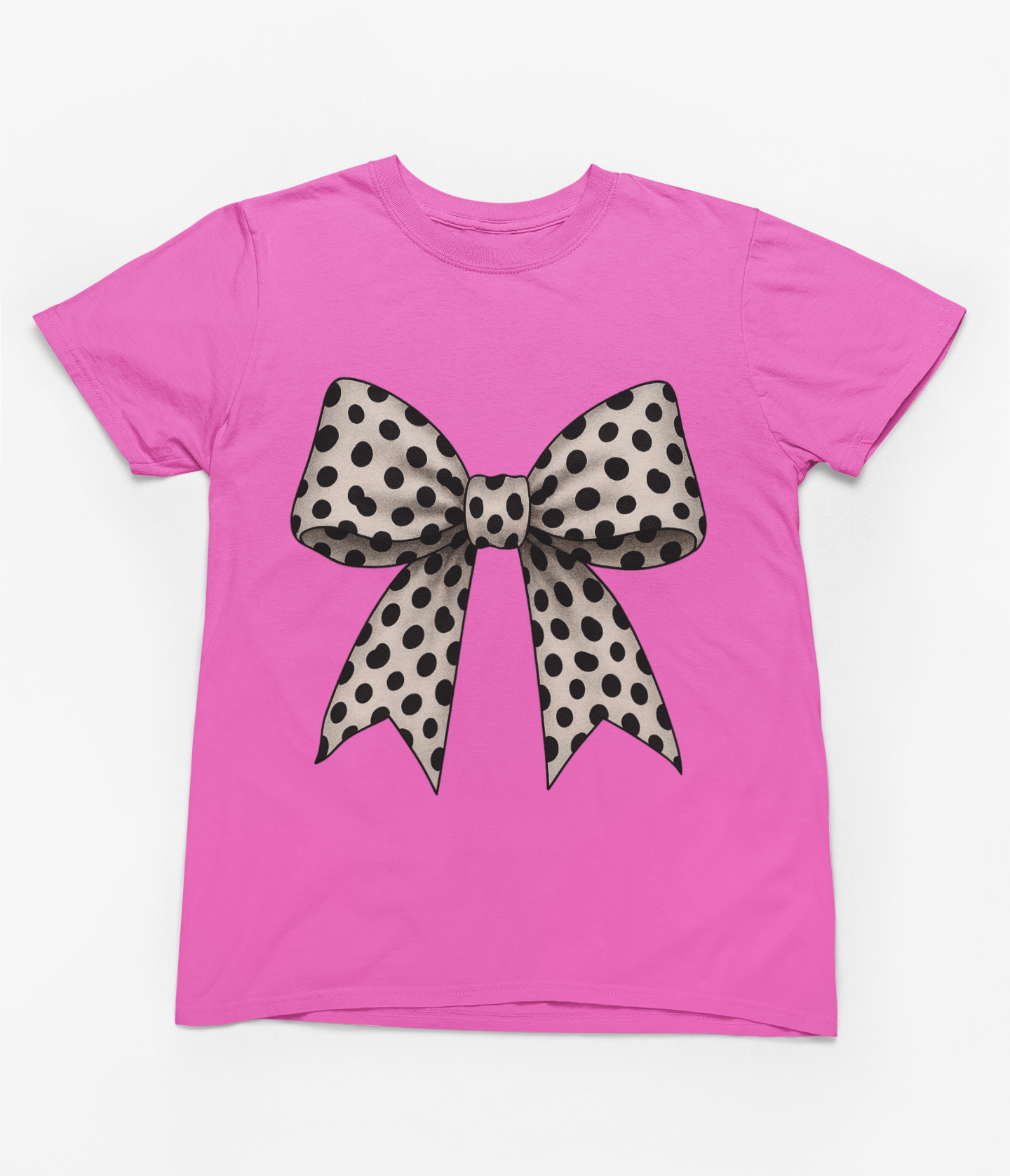 Polka Dot Coquette Bow Sweatshirt & T-Shirt – Retro Dot Print, UK Fit