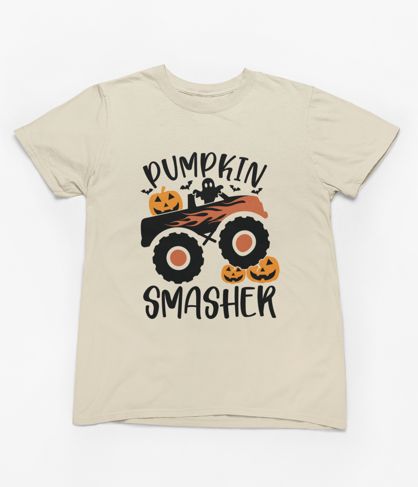 Kids Pumpkin Smasher Halloween Sweatshirt | Monster Truck Jumper