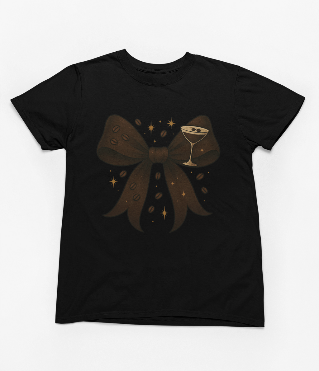 Espresso Martini Coquette Bow Sweatshirt – Coffee Lover Gift Jumper UK