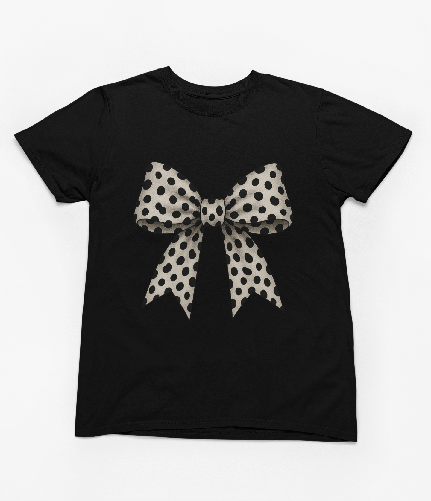 Polka Dot Coquette Bow Sweatshirt & T-Shirt – Retro Dot Print, UK Fit
