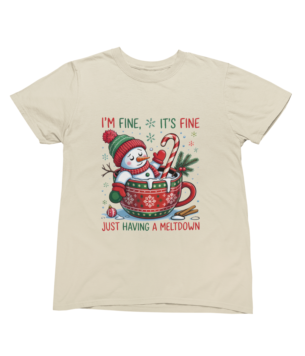 Funny Meltdown Snowman Christmas Sweatshirt – Festive Holiday Jumper