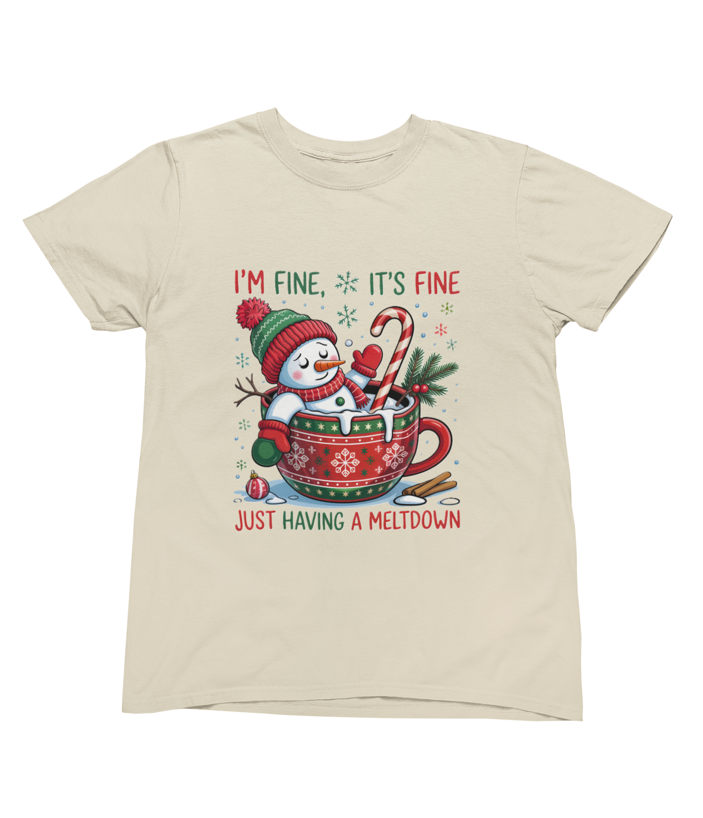 Funny Meltdown Snowman Christmas Sweatshirt – Festive Holiday Jumper