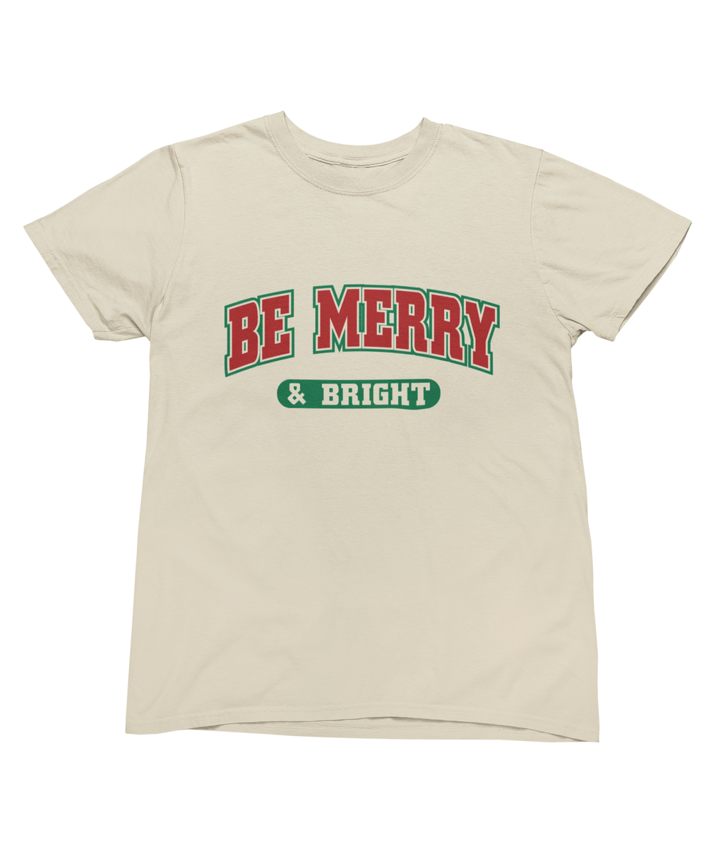 Be Merry & Bright Christmas Sweatshirt – Retro Holiday Jumper UK