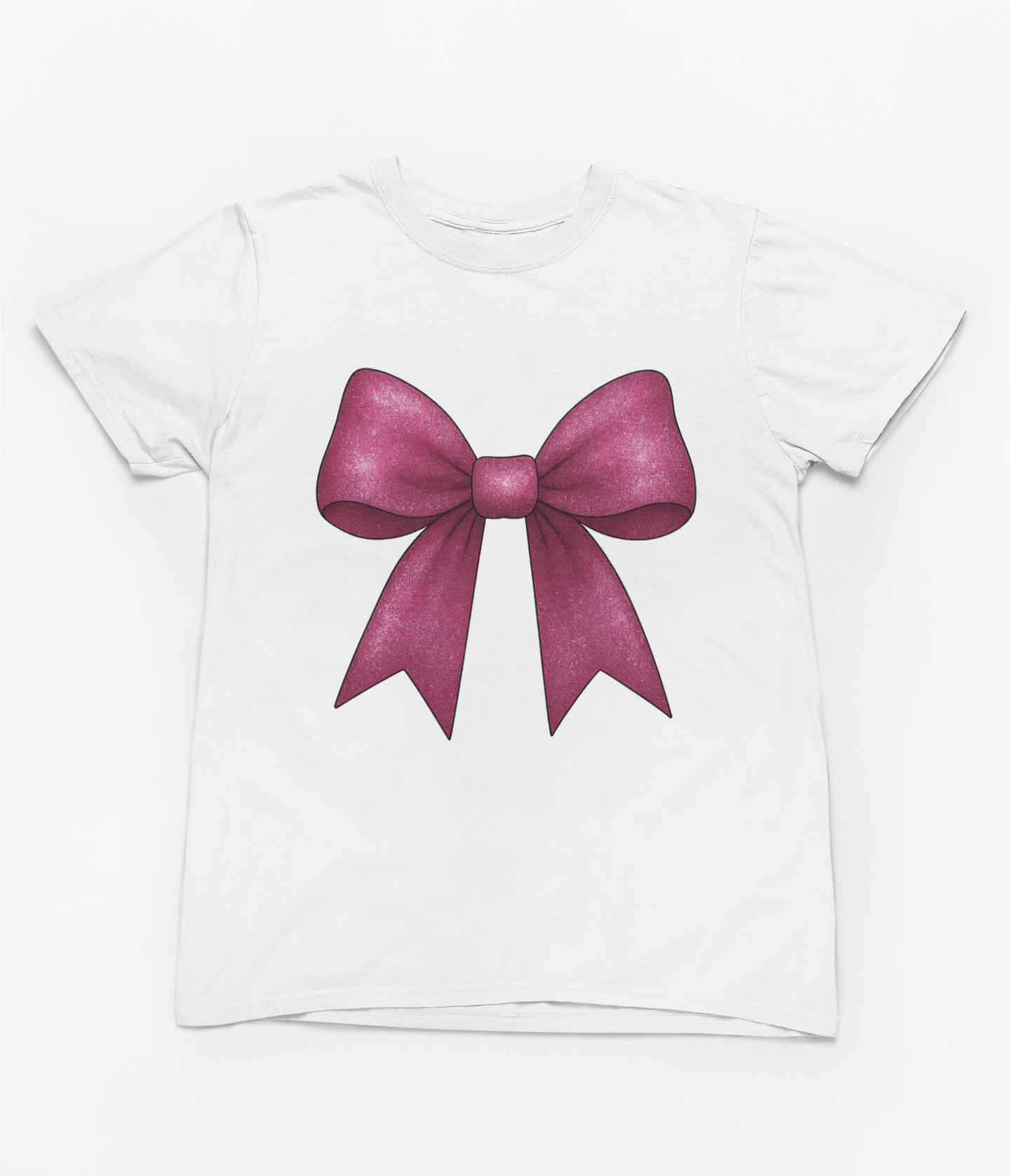Pink Glitter Coquette Bow Sweatshirt & T-Shirt – Girly Coquette Aesthetic