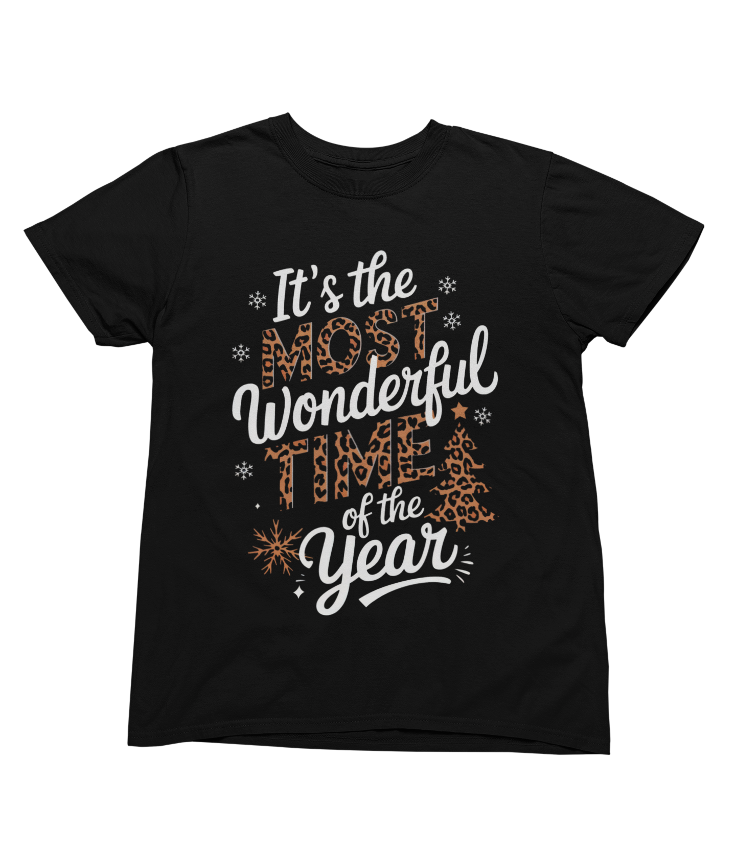 Leopard Print Christmas Sweatshirt – Most Wonderful Time Jumper